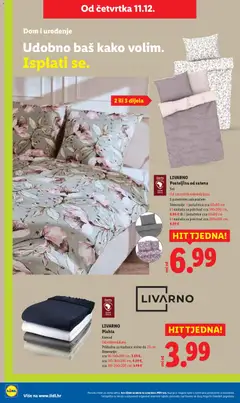 Lidl - Super ponuda - Pregled kataloga iz trgovine Lidl, vrijedi od 11.12.2025 | Stranica: 14 | Proizvodi: Pokrivač, Jastučnica, Plahta, Posteljina