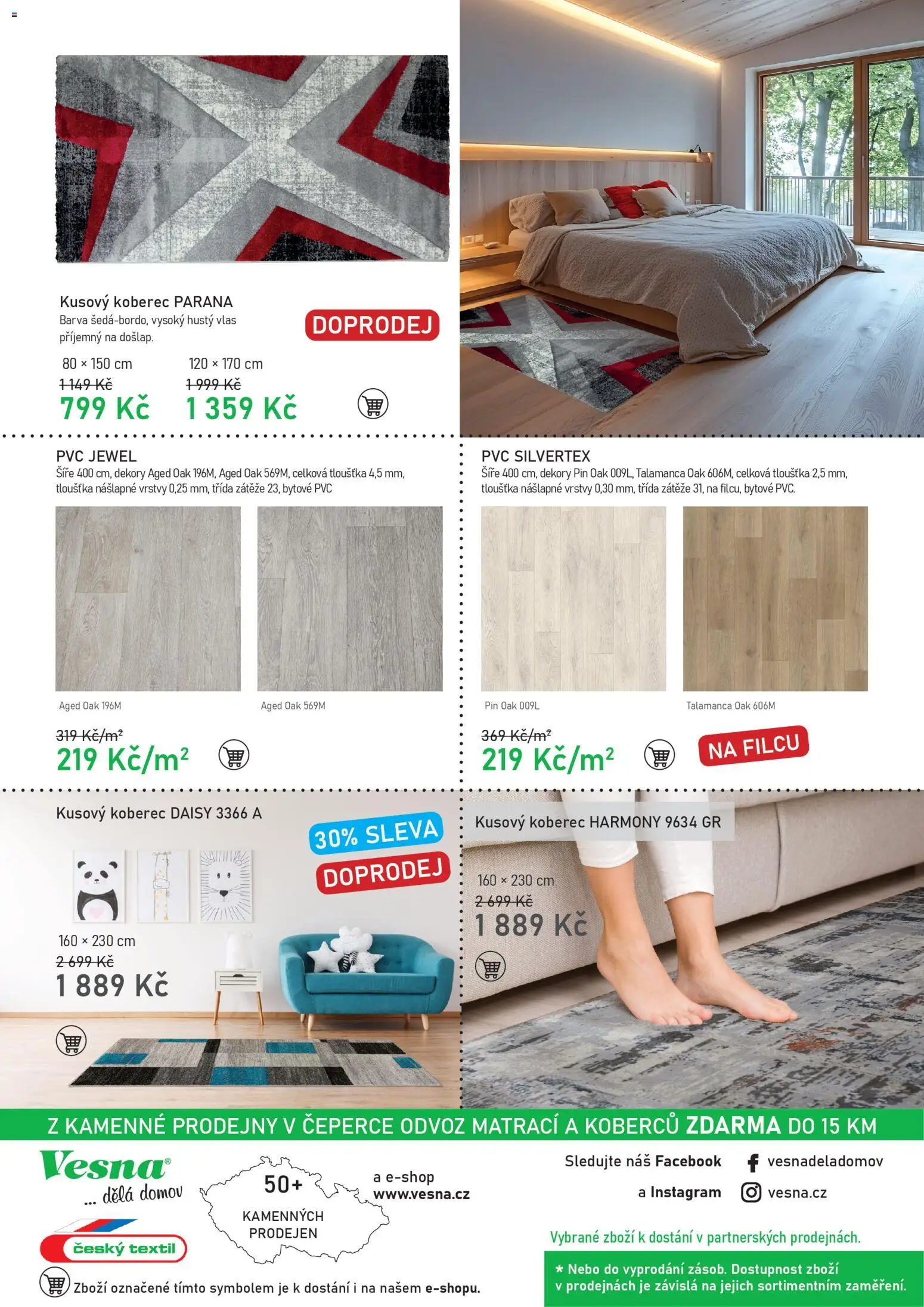 Vesna leták od 07.01.2026 | Strana: 4 | Produkty: Kusový koberec, Koberec