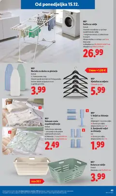 Košara za rublje, Košara za rublje. Dimenzije: cca 55x38x22 cm - Pregled kataloga iz trgovine Lidl, vrijedi od 15.12.2025 | Stranica: 45