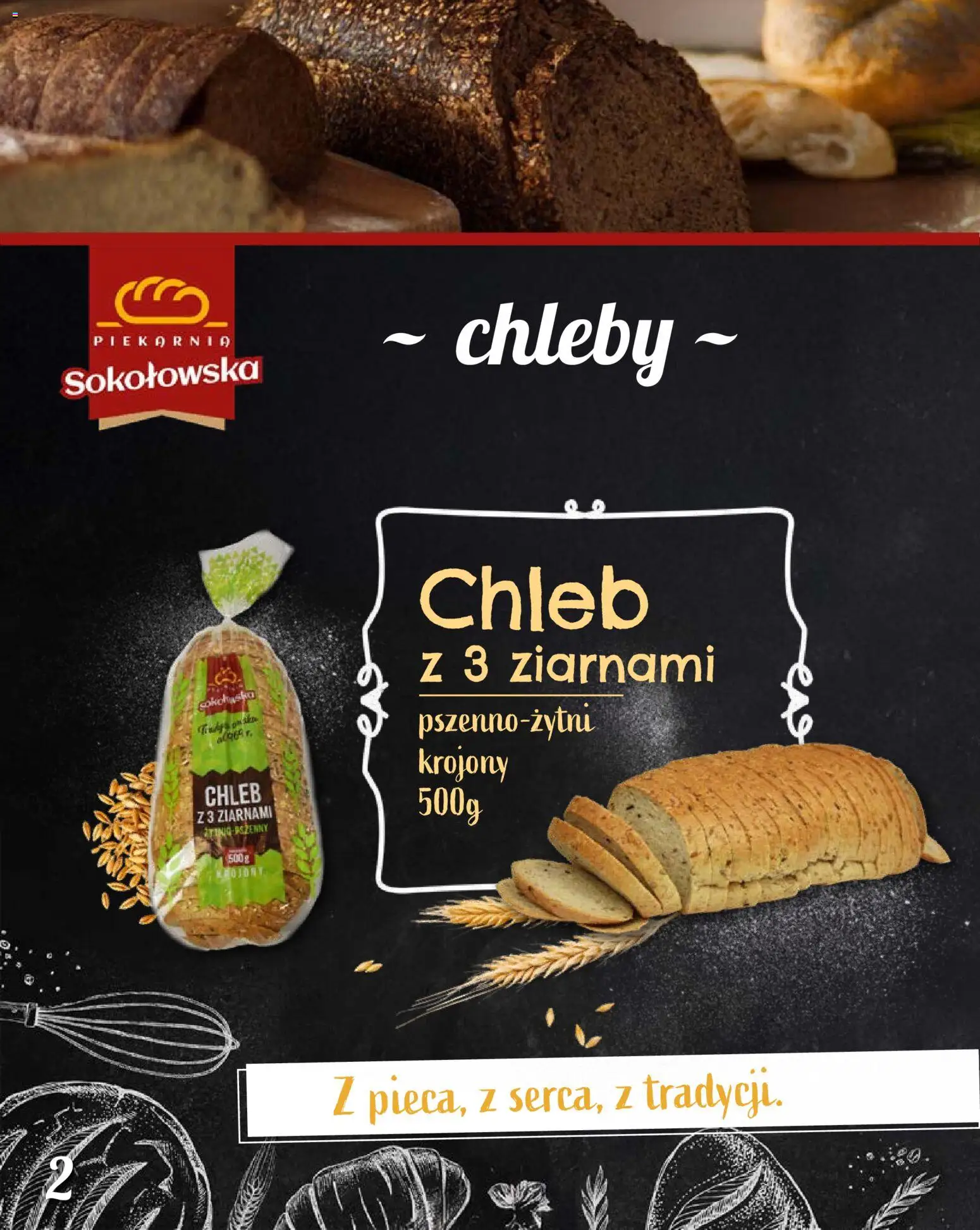 Topaz Gazetka - Piekarnia Sokołowska od 01.02.2026 | Strona: 2 | Produkty: Piekarnia, Chleb