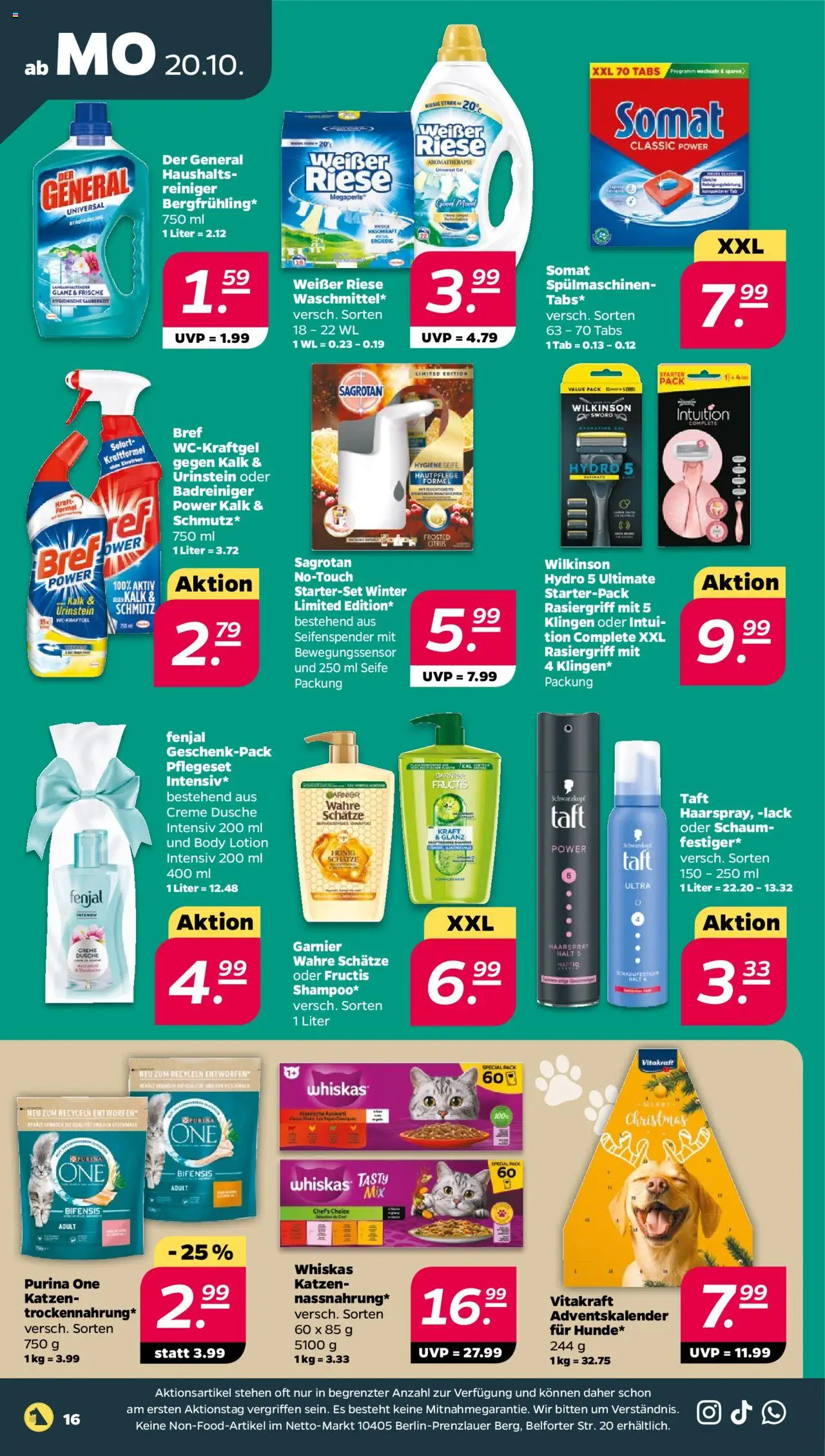 Netto Prospekt 	 – gültig ab 20.10.2025 | Seite: 18 | Produkte: Dusche, Seifenspender, Creme, Body Lotion