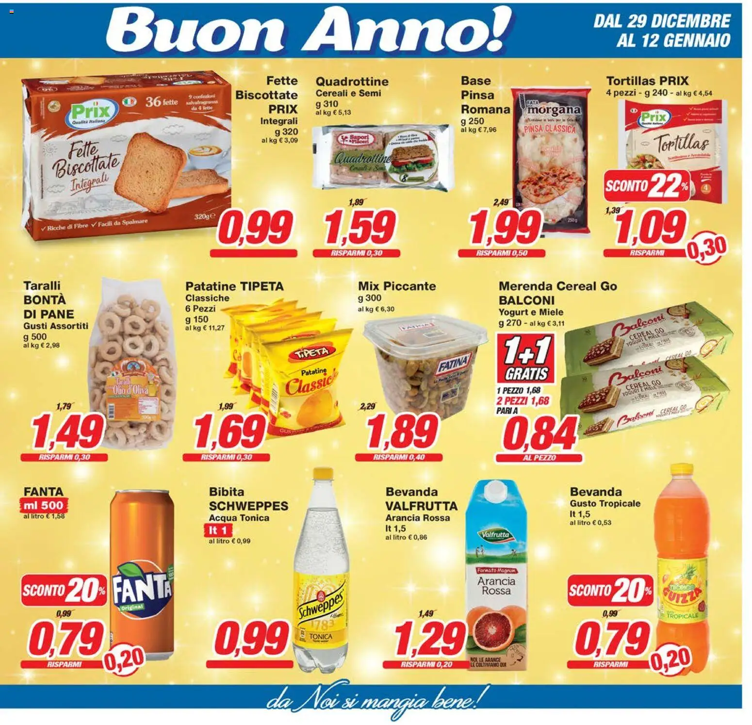 Volantino Prix del 29.12.2025 | Pagina: 11 | Prodotti: Pane, Acqua, Taralli, Fette biscottate