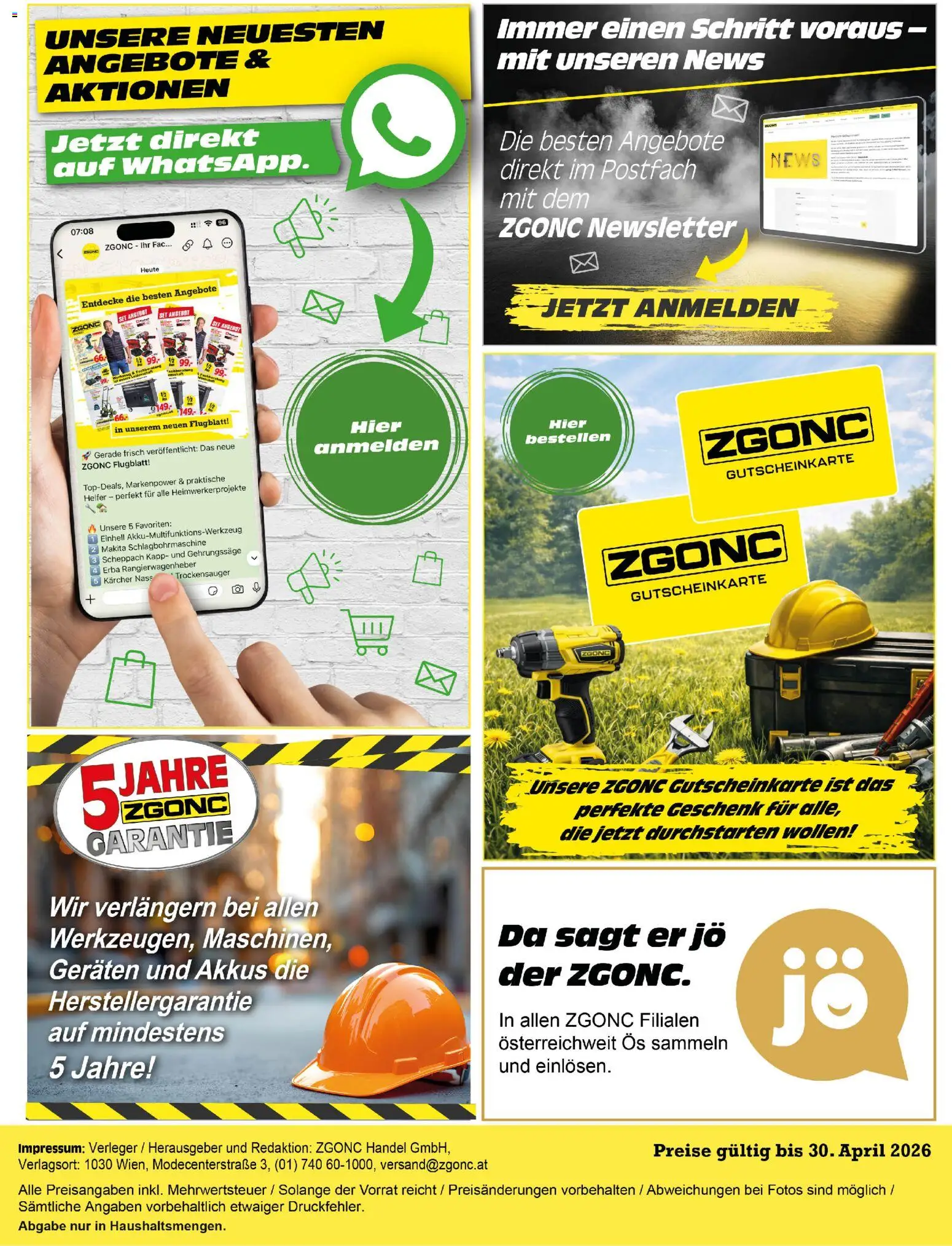 Zgonc Saisonvorverkauf April gültig ab 09.04.2026 | Seite: 17