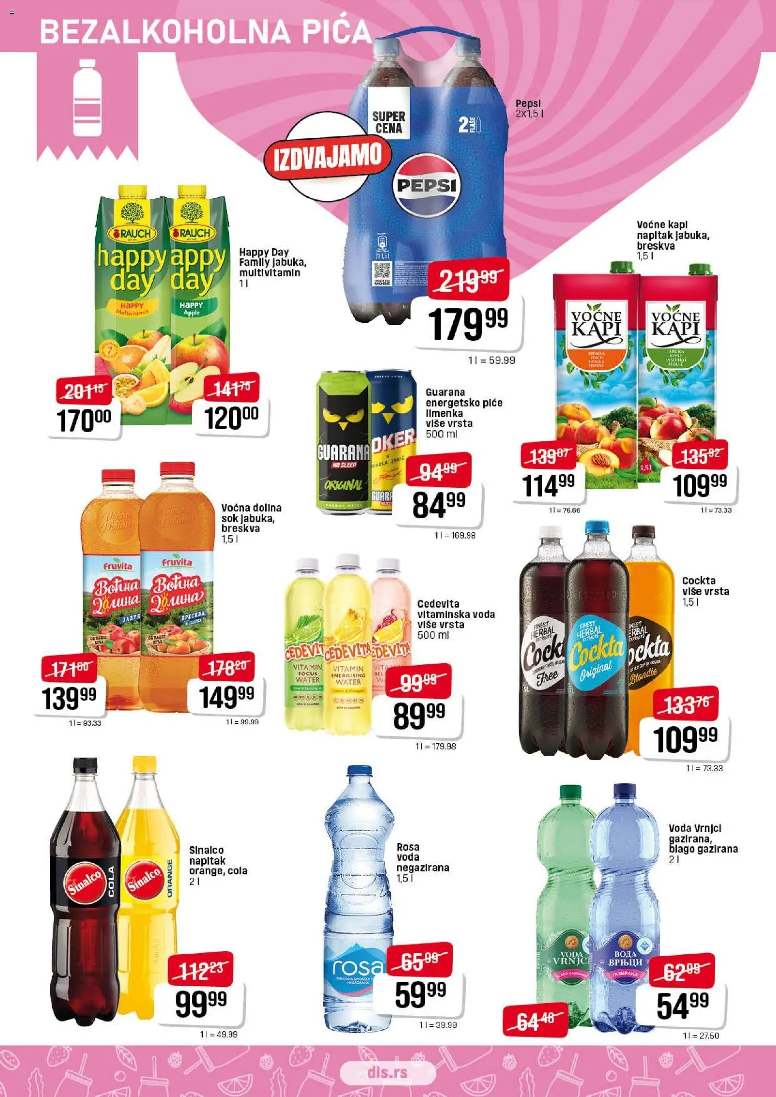 Super DIS katalog - važi od 21.12.2025 | Strana: 10 | Proizvode: Cedevita, Fruvita, Sok, Pepsi
