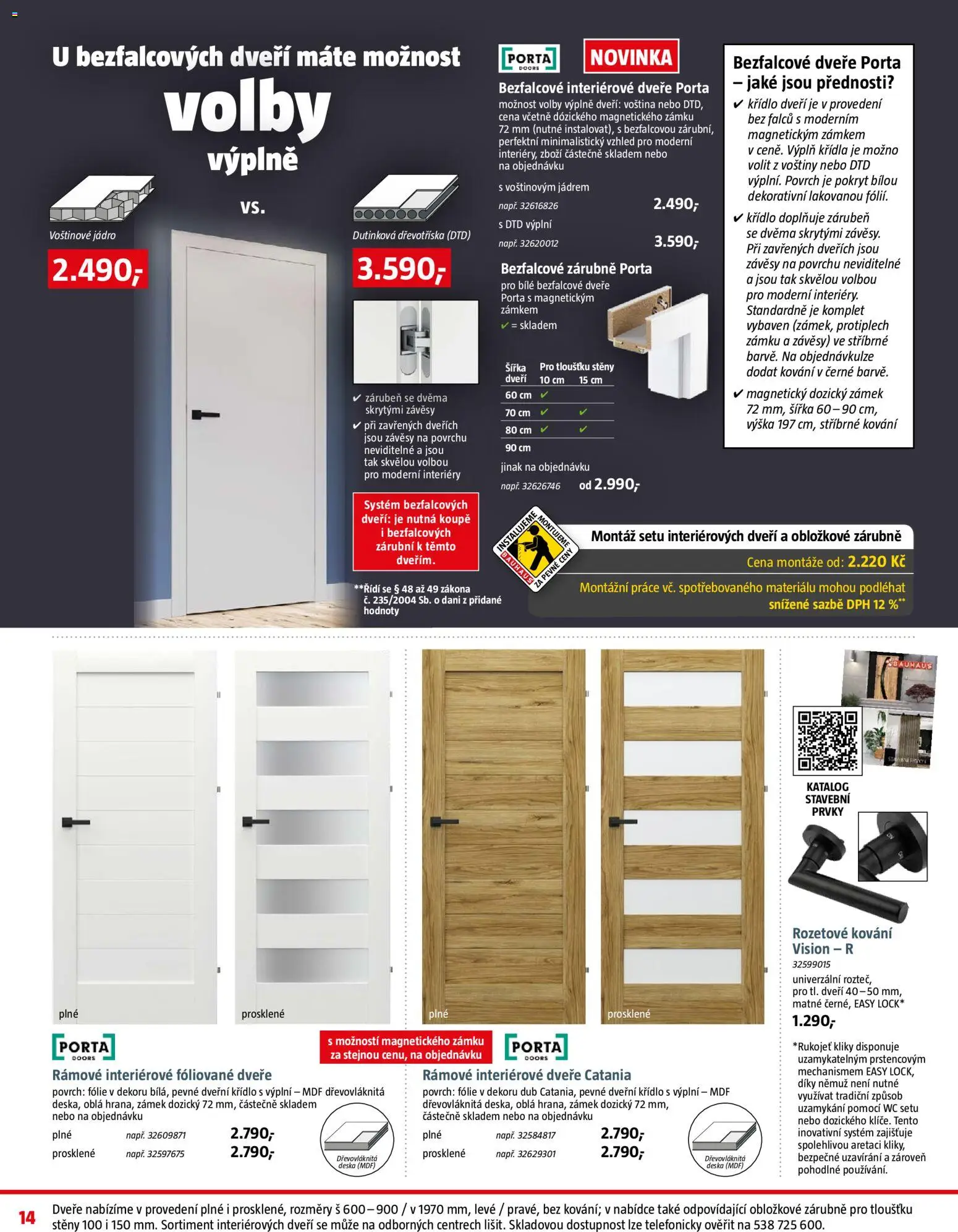 Bauhaus leták od 31.10.2025 | Strana: 14 | Produkty: Fólie, Interiérové dveře, Wc, Závěsy