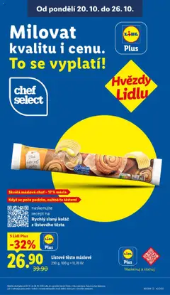 Náhled letáku Listové těsto máslové, 230 g od 20.10.2025 | Strana: 45 | Produkty: Listové těsto, Těsto
