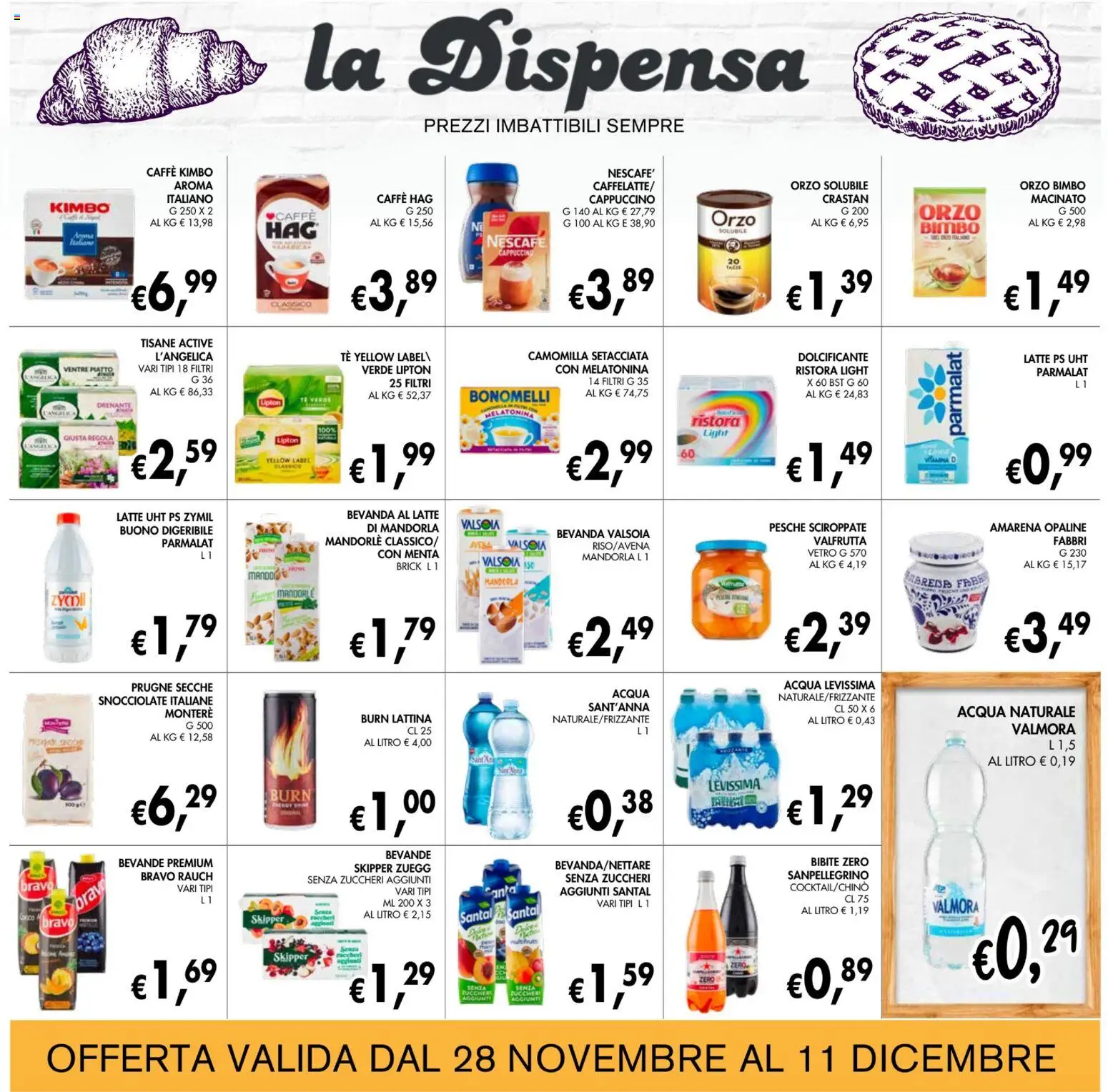 Volantino Coal del 28.11.2025 | Pagina: 17 | Prodotti: Latte, Bibite, Piatto, Amarena