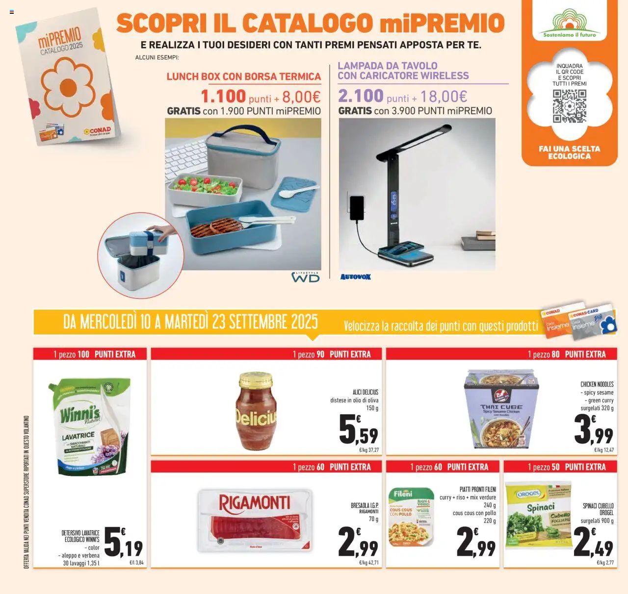 Volantino Conad del 10.09.2025 | Pagina: 46 | Prodotti: Pollo, Verdure, Olio, Alici