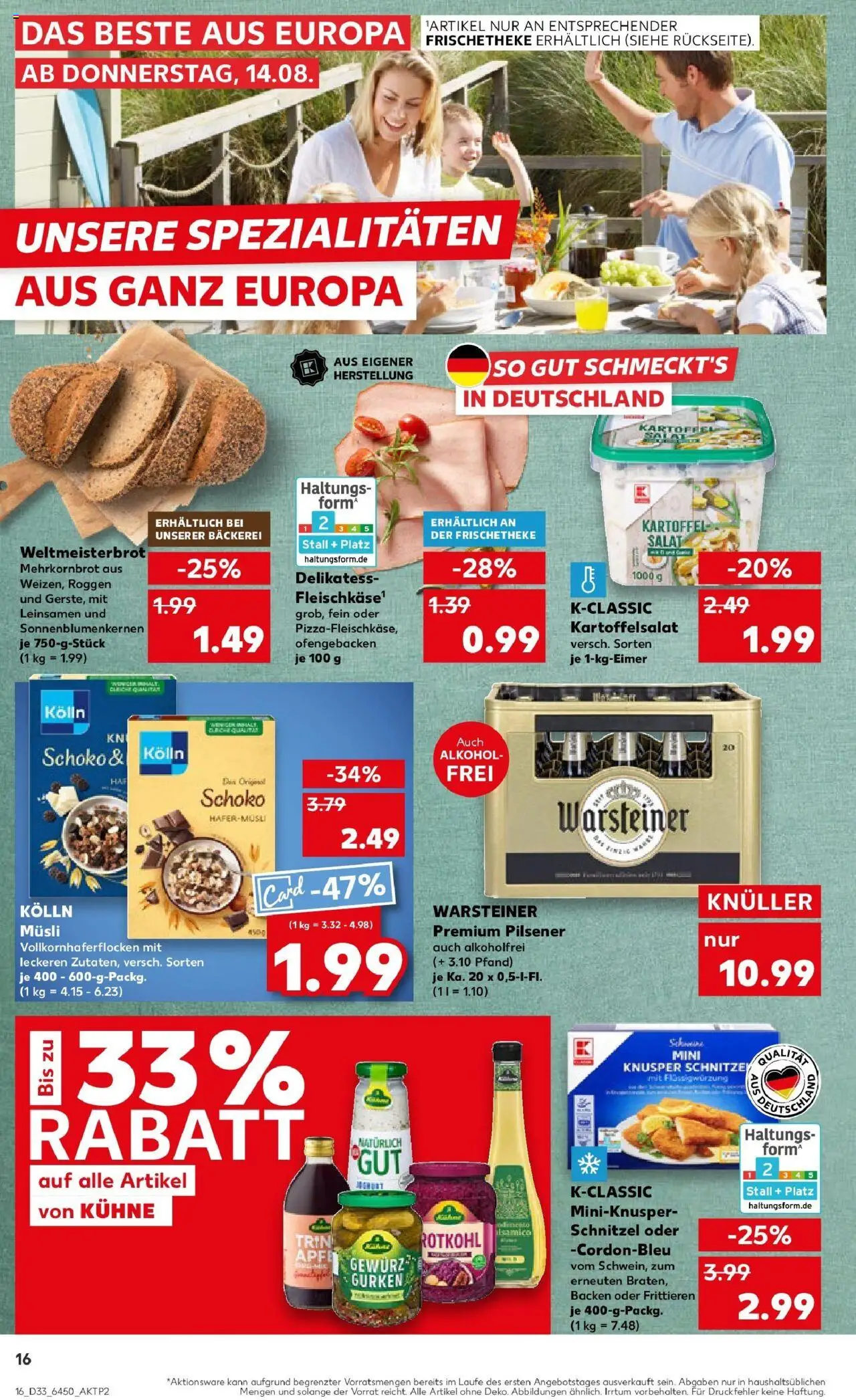 Kaufland prospekt Regensburg	 - gültig ab dem 18.08.2025 | Seite: 29 | Produkte: Musli, Bäckerei, Joghurt, Gurken