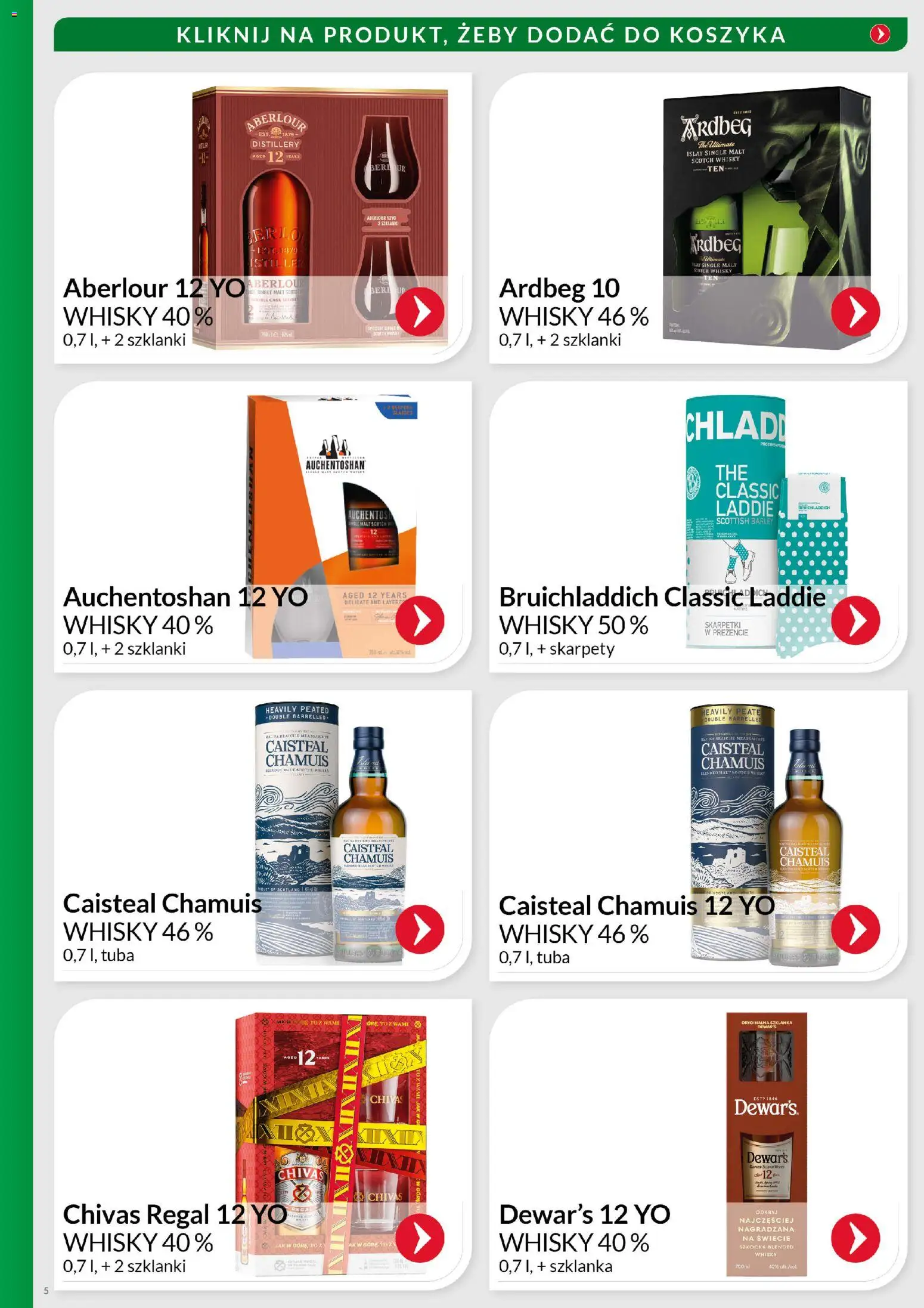 Eurocash Gazetka - Świąteczny Katalog Alkoholi od 01.12.2025 | Strona: 5 | Produkty: Chivas Regal, Skarpety, Regał, Szklanki