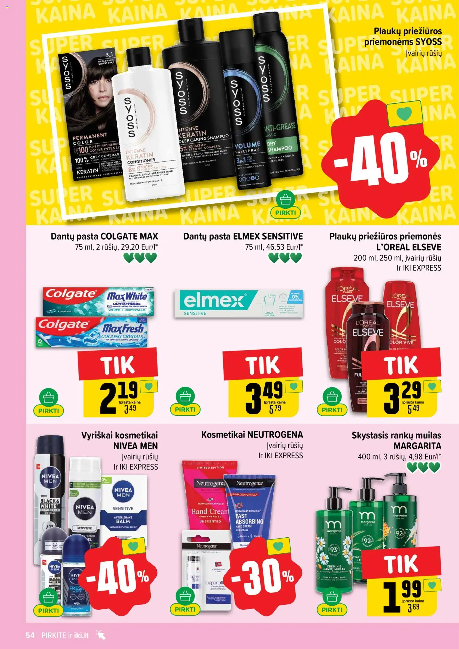 IKI akcijos nuo 27.04.2026 | Puslapis: 54 | Prekių: Muilas