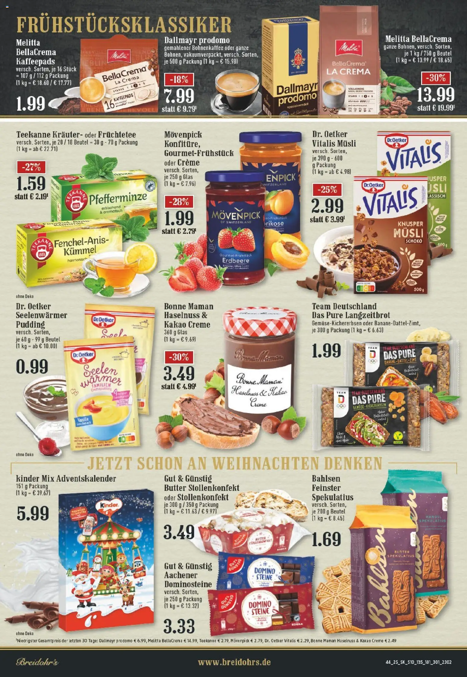 Edeka prospekt Rösrath	 – gültig ab 26.10.2025 | Seite: 10 | Produkte: Kaffeepads, Pudding, Teekanne, Dallmayr prodomo