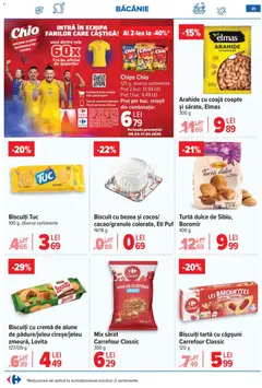 Ofertele Carrefour valabile de la 09.03.2026 | Pagină: 28 | Produse: Arahide, Cremă, Tricou, Biscuiți