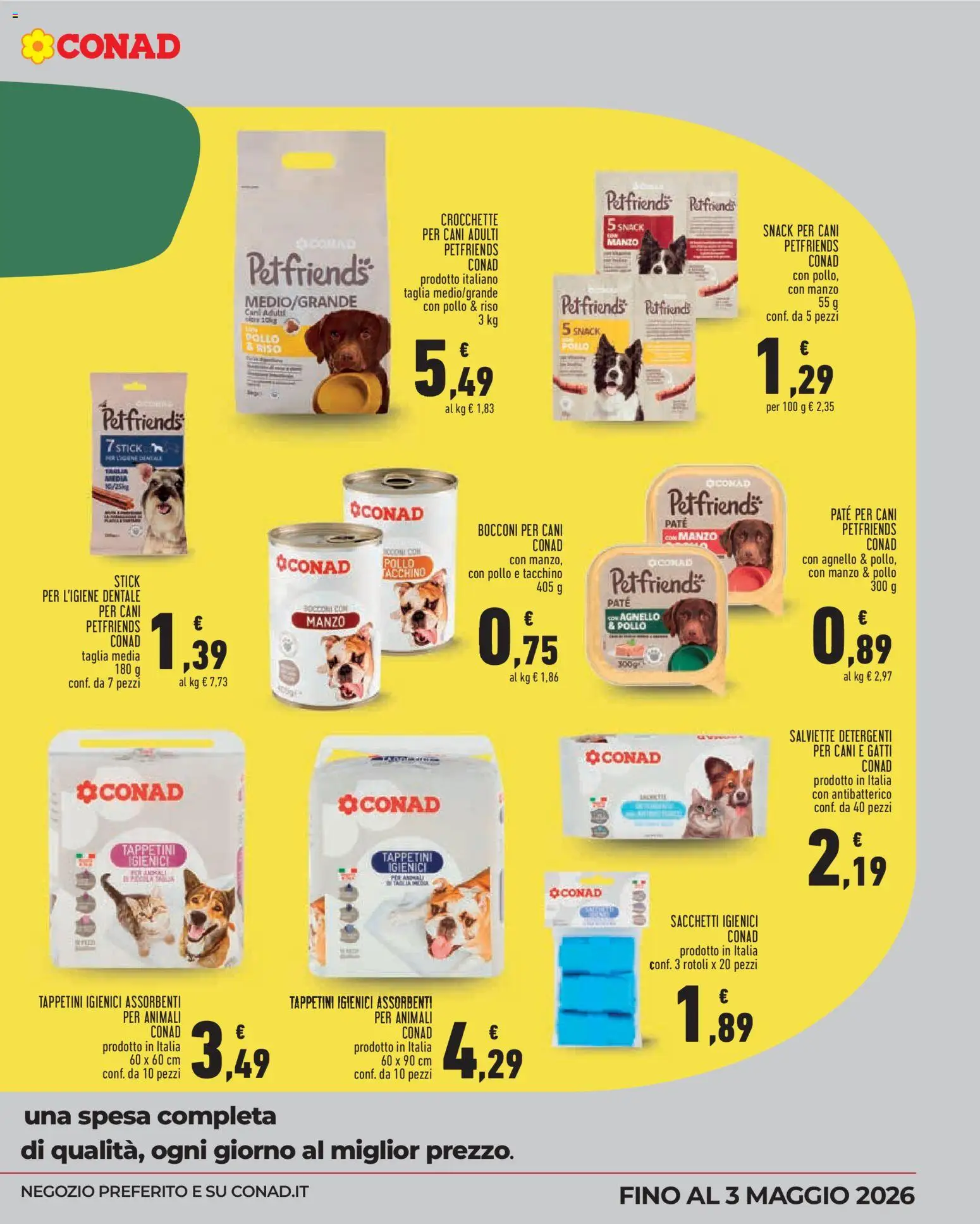 Volantino Conad del 29.04.2026 | Pagina: 5 | Prodotti: Paté, Pollo, Manzo, Tacchino