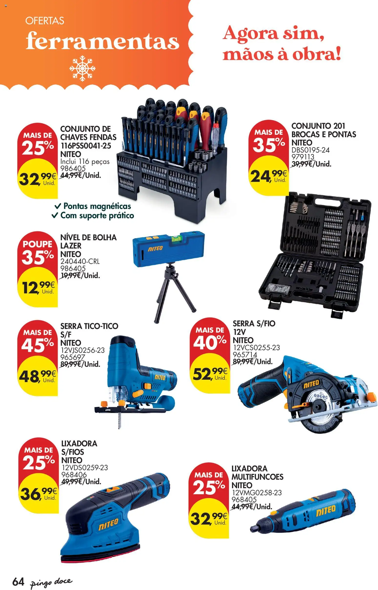 Pingo Doce - Natal │ válido de 11.11.2025 | Página: 64 | Produtos: Ferramentas