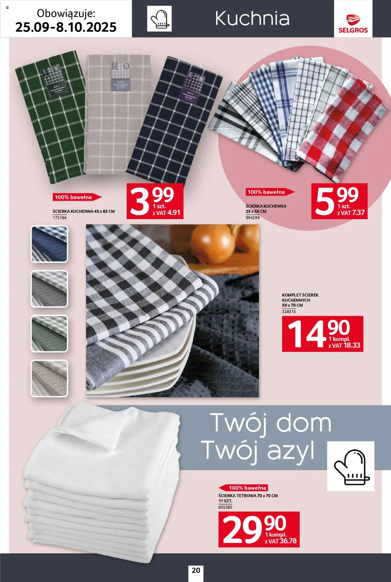 Selgros cash&carry Gazetka - Home&Deco od 25.09.2025 | Strona: 20