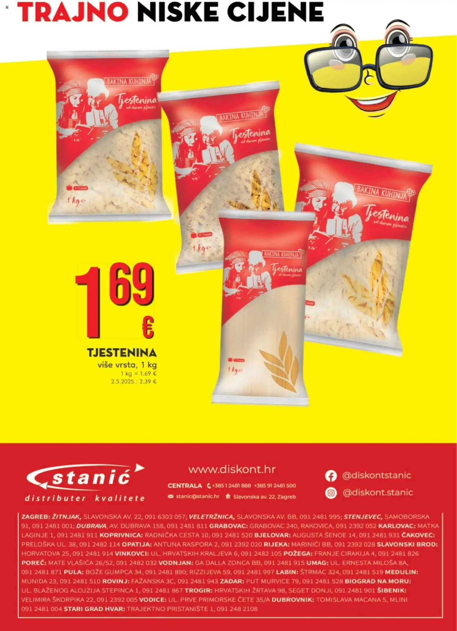 Stanić Diskont katalog | vrijedi od 22.12.2025 | Stranica: 10 | Proizvodi: Tjestenina, Kuhinja