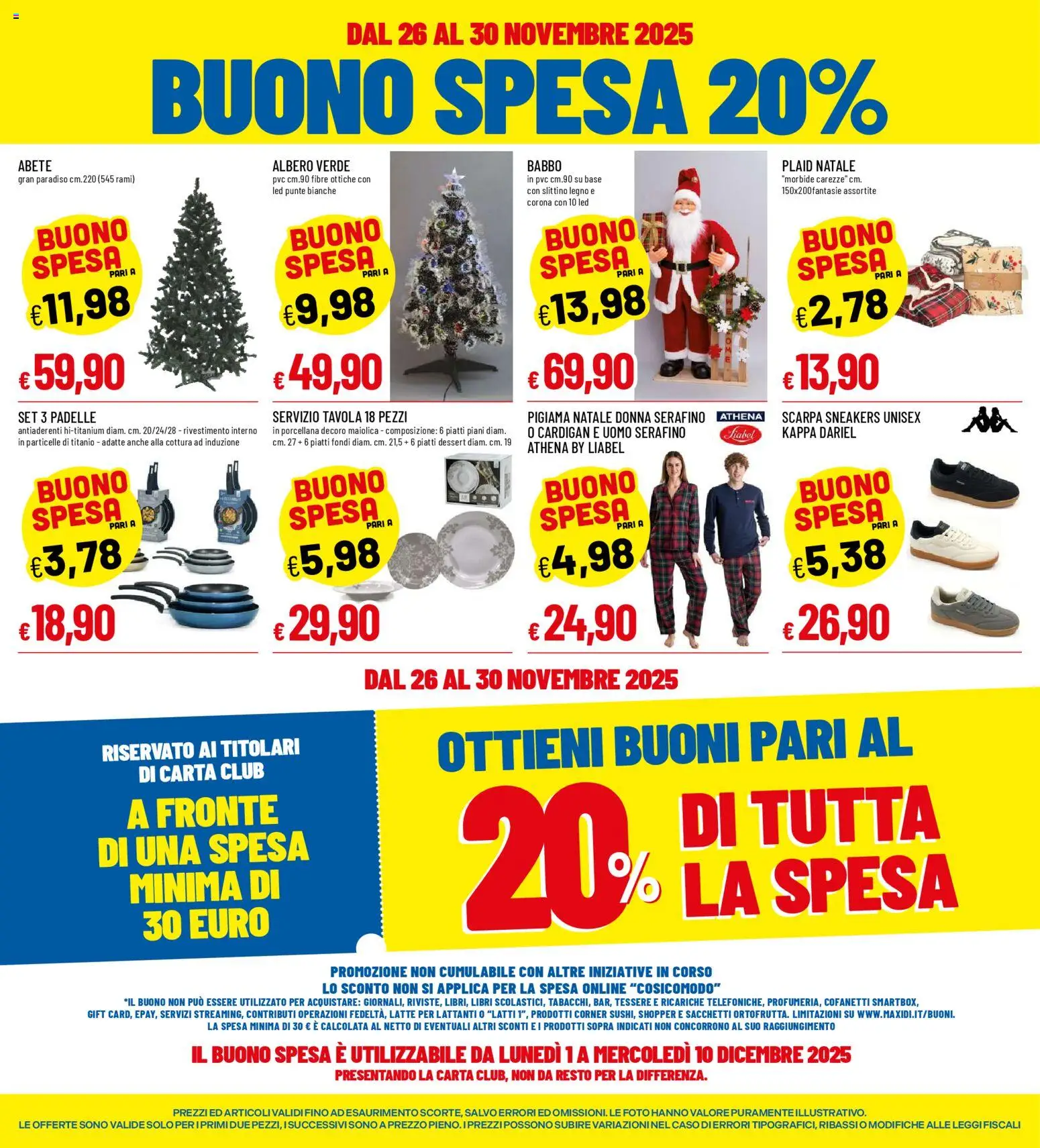 Volantino Galassia del 26.11.2025 | Pagina: 4 | Prodotti: Plaid, Pigiama, Sneakers, Latte