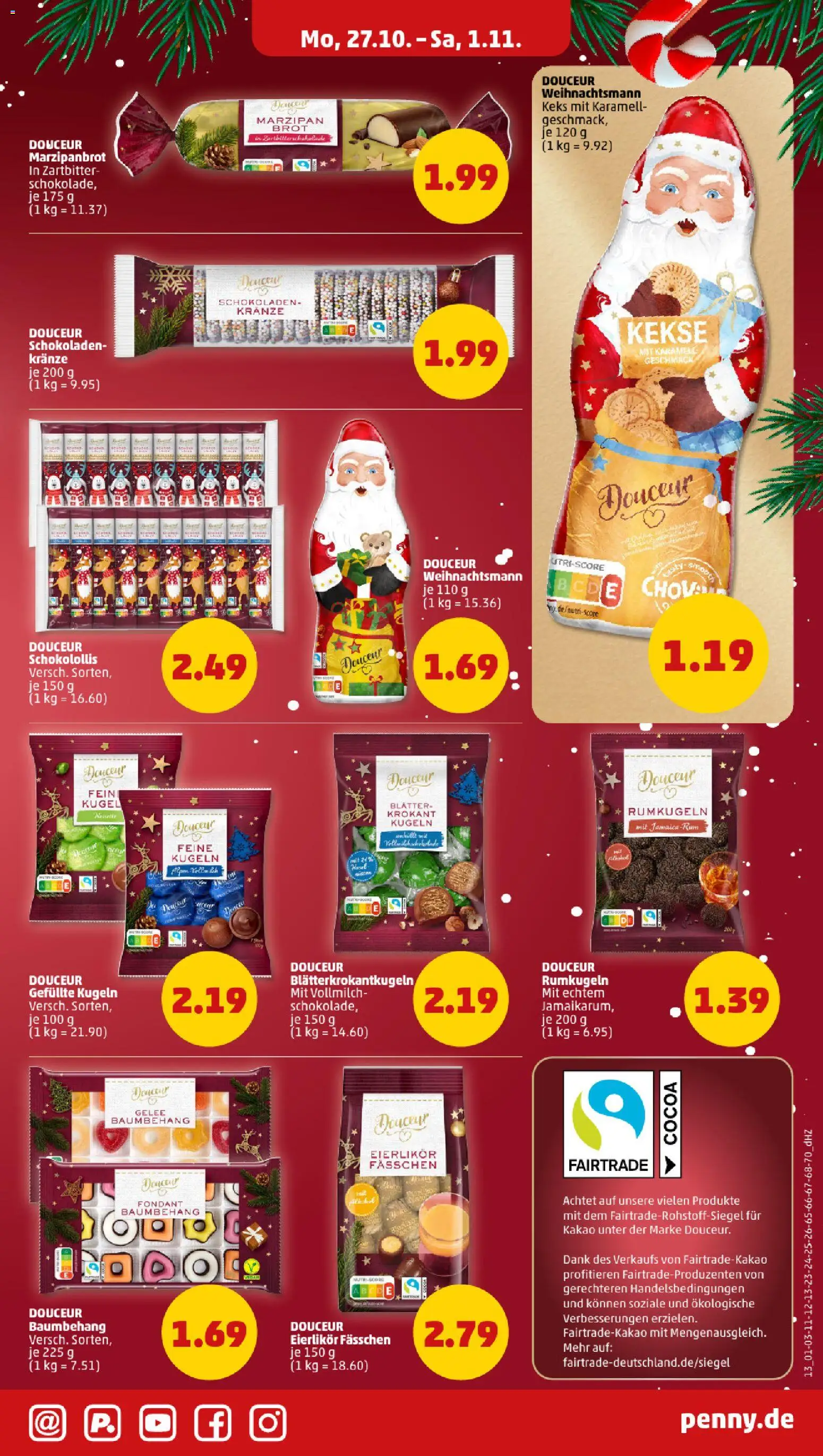 Penny Prospekt 	 – gültig ab 27.10.2025 | Seite: 15 | Produkte: Rumkugeln, Brot, Kekse