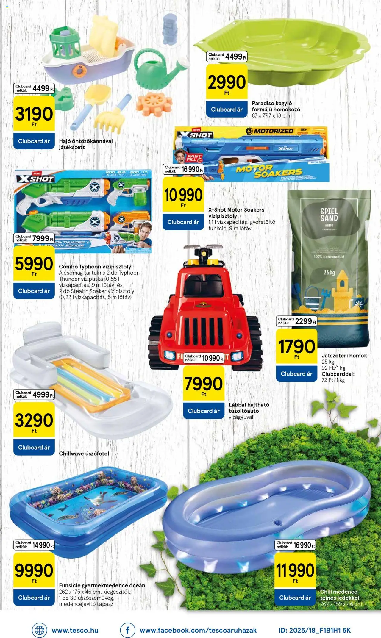 Tesco akciós ujság - amely érvényes a következő dátumtól: 26.06.2025 | Oldal: 32 | Termékek: Öntözőkanna, Gyorstöltő, Homokozo, Medence