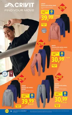 Noul catalog Lidl – valabil de la 15.09.2025 | Pagină: 36 | Produse: Pantaloni, Keşe