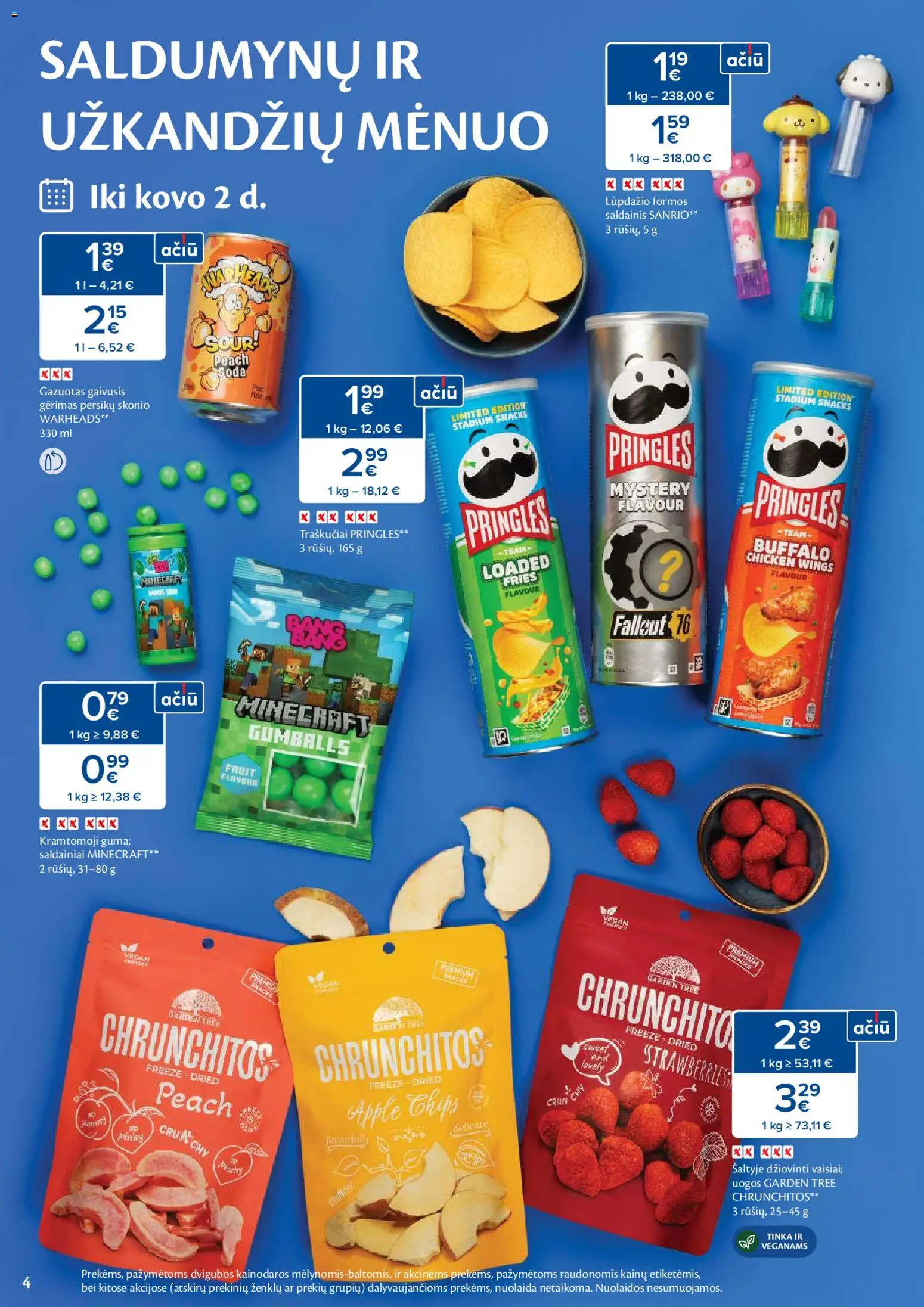 MAXIMA akcijos nuo 03.02.2026 | Puslapis: 4 | Prekių: Gaivusis gėrimas, Saldainiai, Traškučiai