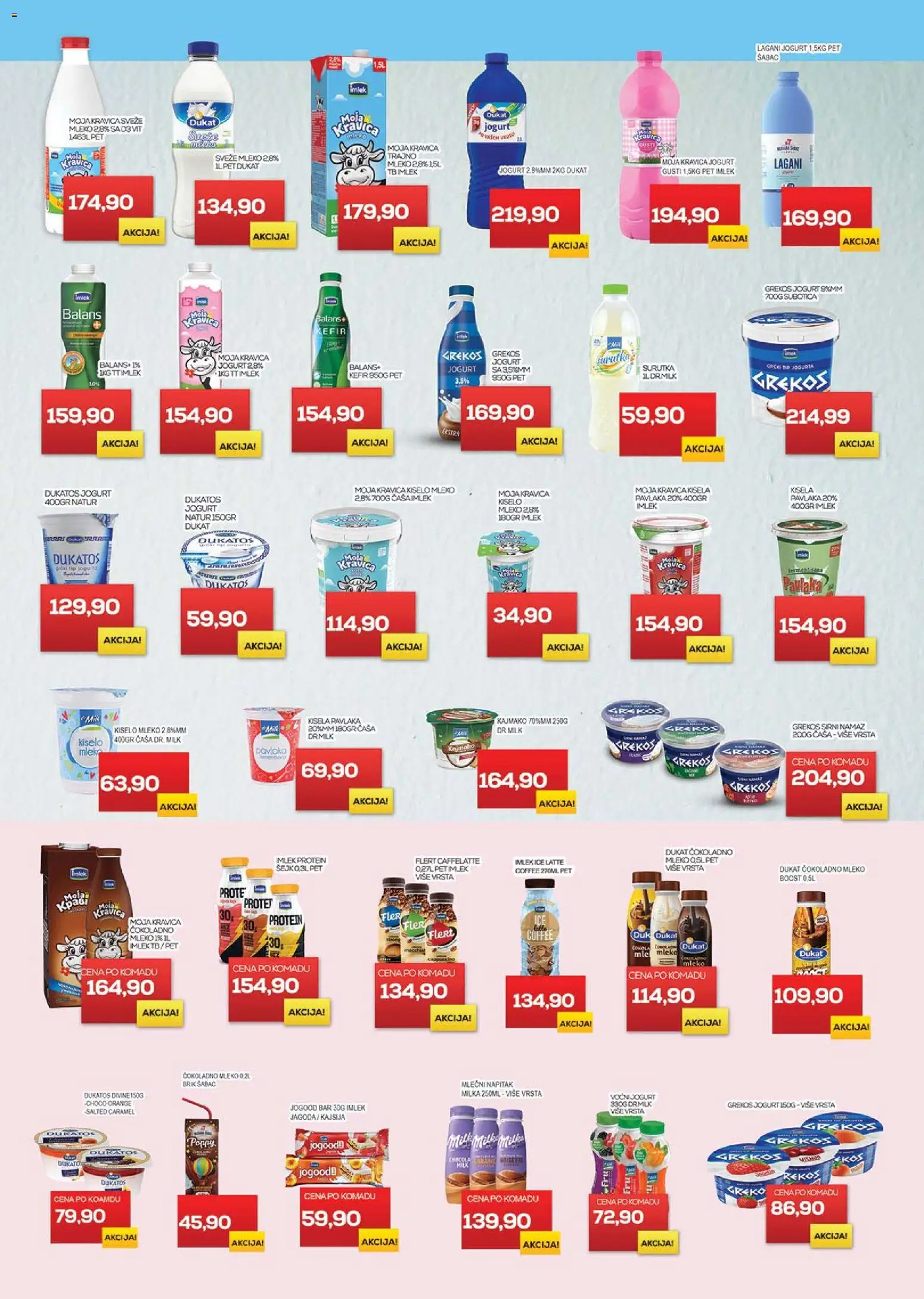 Medius katalog - važi od 02.01.2026 | Strana: 5 | Proizvode: Kisela pavlaka, Milka, Kiselo mleko, Jogurt