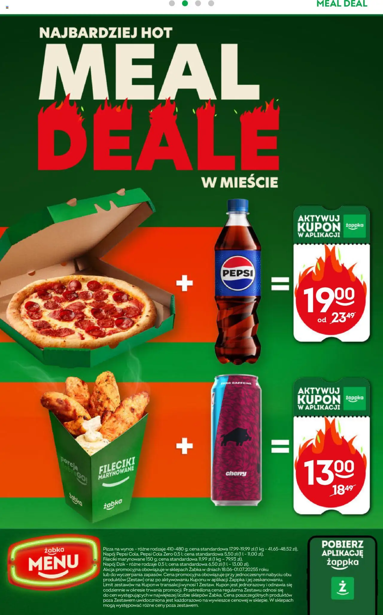 Żabka Gazetka od 18.06.2025 | Strona: 69 | Produkty: Kiełbasa, Ice Tea, Pizza, Piwo