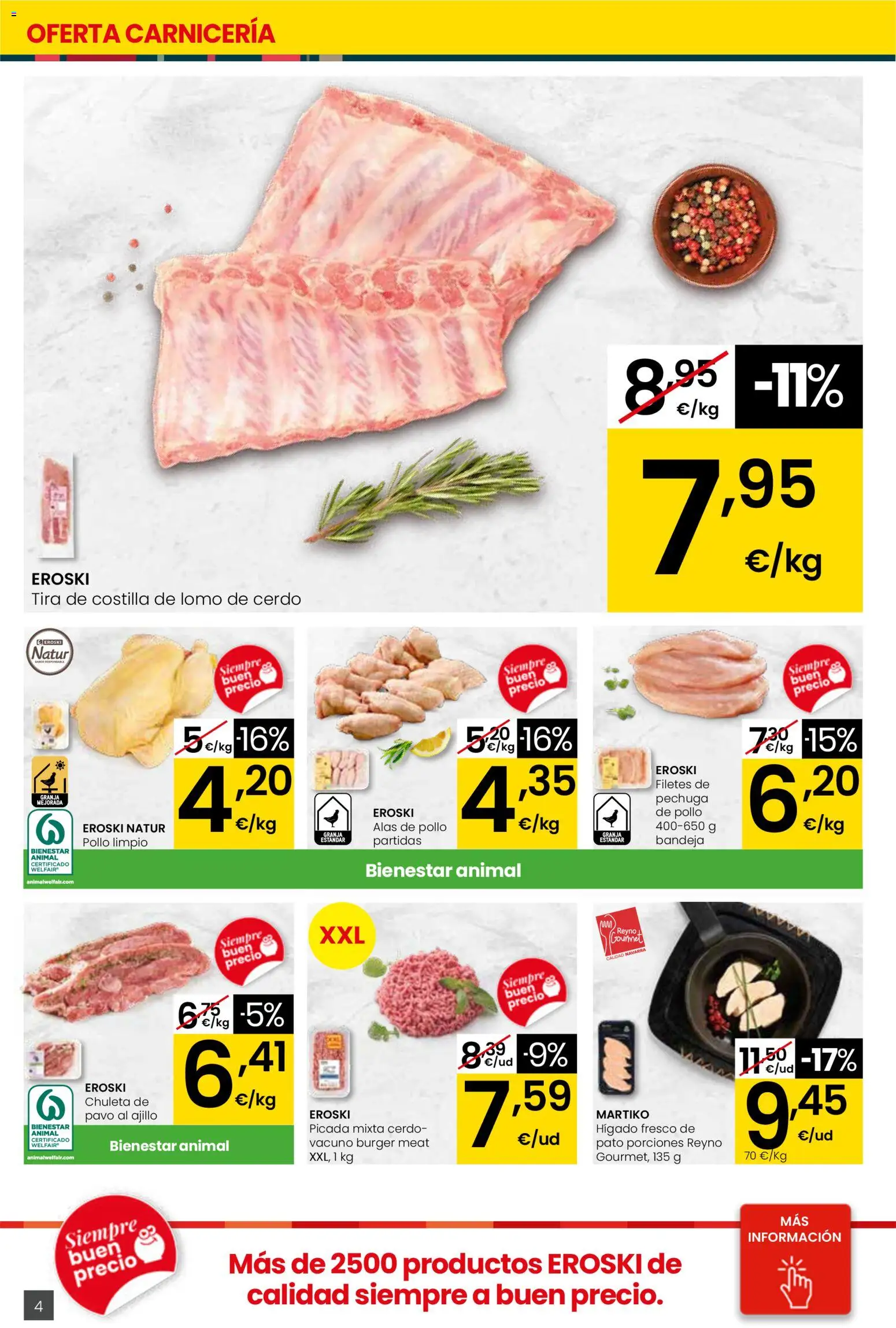 Eroski - Quieres ahorrar conmigo │ válido desde el 26.03.2026 | Página: 4 | Productos: Cerdo, Bandeja