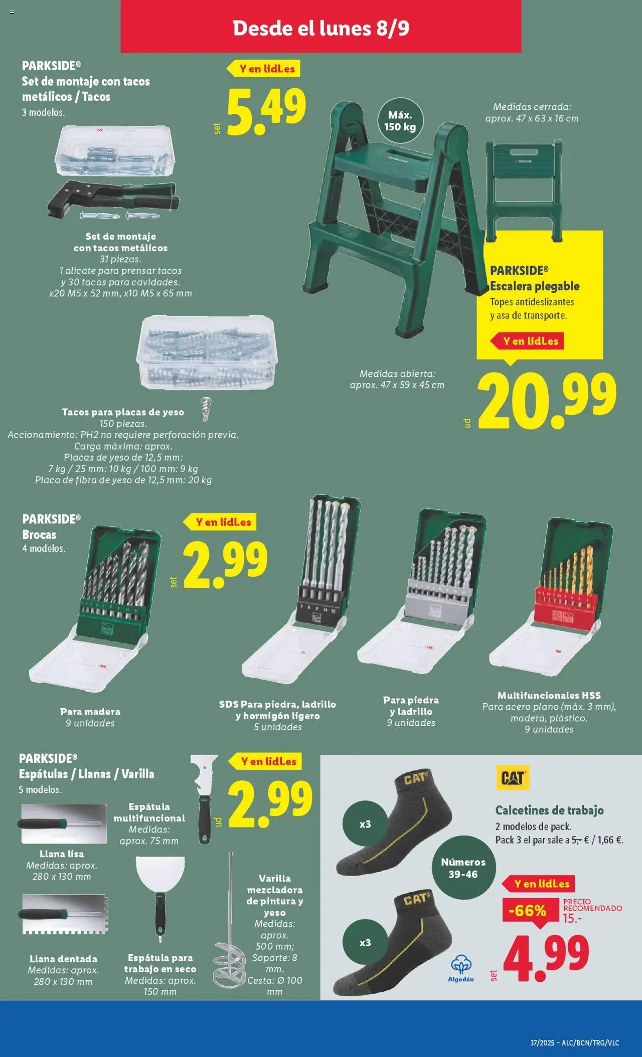 Lidl folleto de bazar │ válido desde el 08.09.2025 | Página: 9 | Productos: Tacos, Cesta