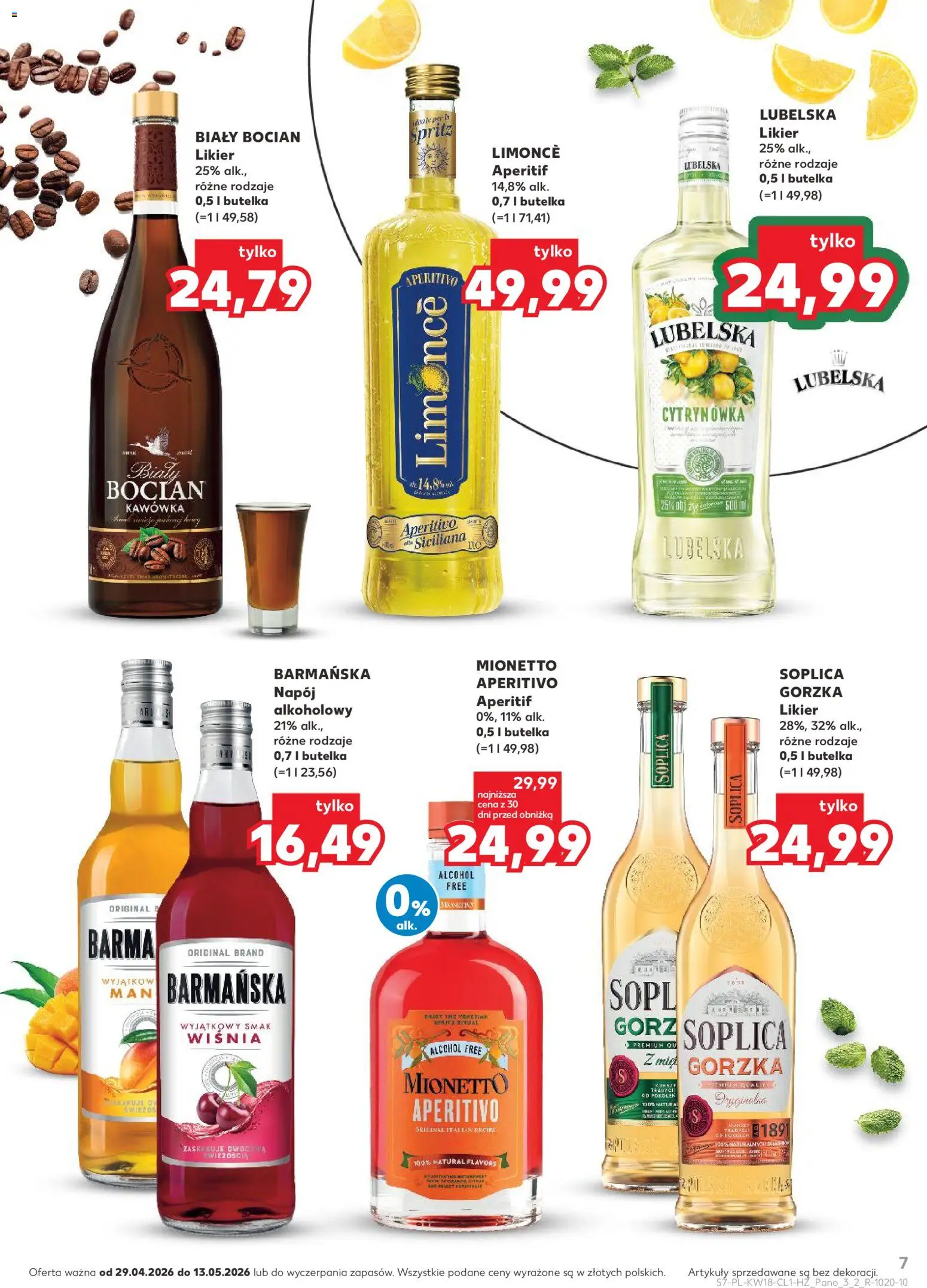 Kaufland Polsko leták - Barek od 29.04.2026 | Strana: 7 | Produkty: Mionetto, Spritz, Aperitivo, Cd