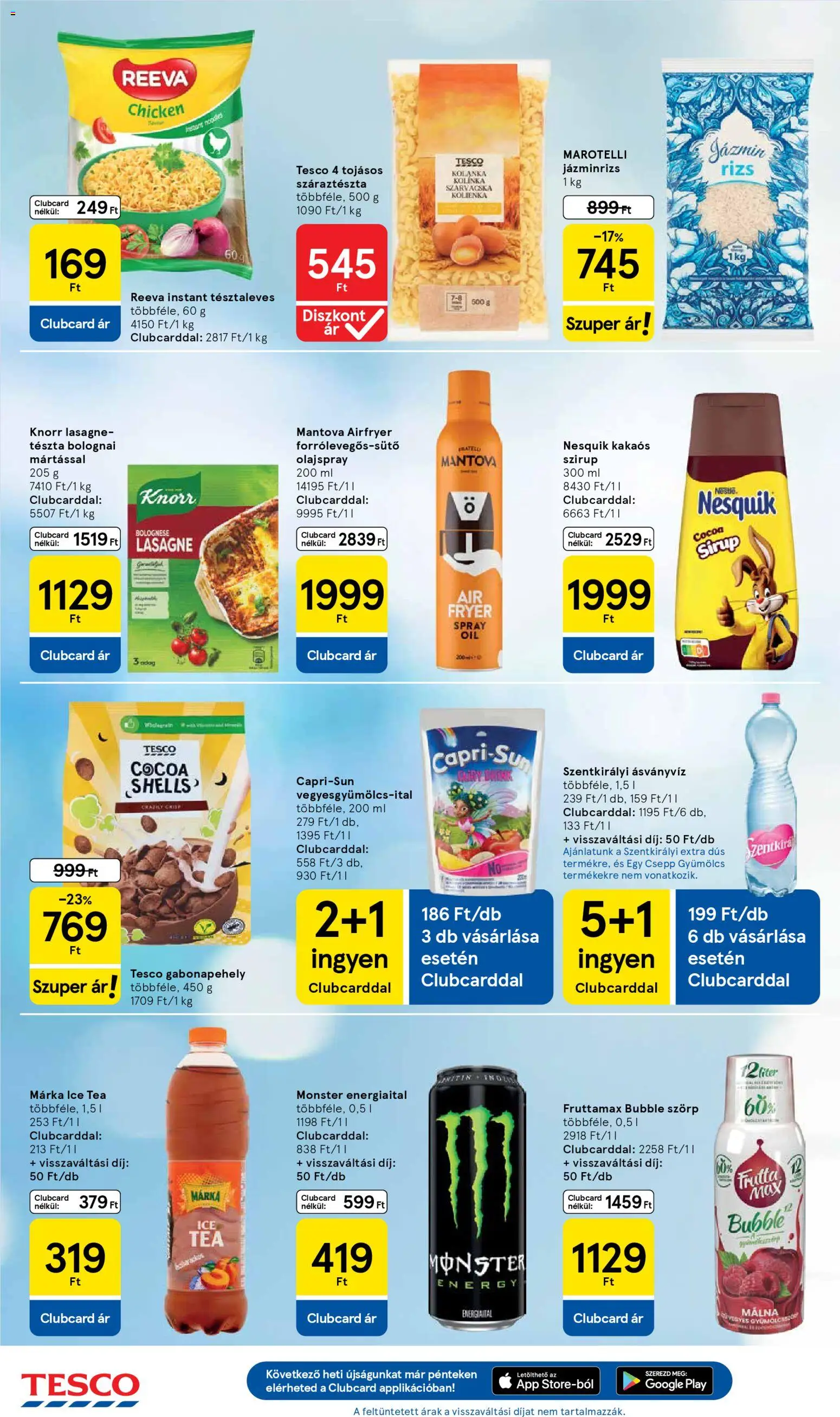 Tesco akciós ujság - amely érvényes a következő dátumtól: 08.01.2026 | Oldal: 20 | Termékek: Gabonapehely, Gyümölcs, Rizs, Tészta