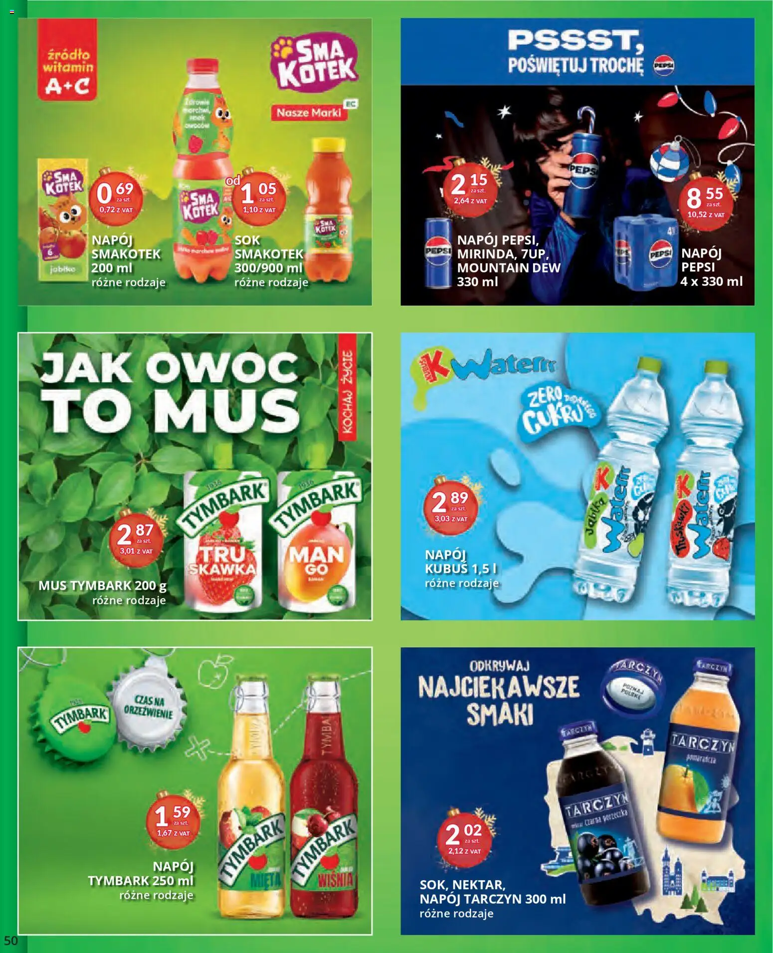 Eurocash Gazetka od 17.11.2025 | Strona: 50 | Produkty: Pepsi