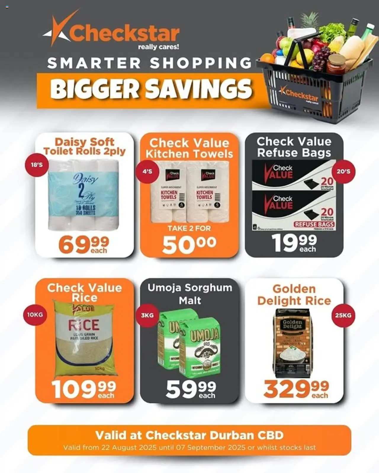 Check Star Specials │ valid from 22.08.2025 | Page: 19 | Products: Toilet, Rice, Refuse bags