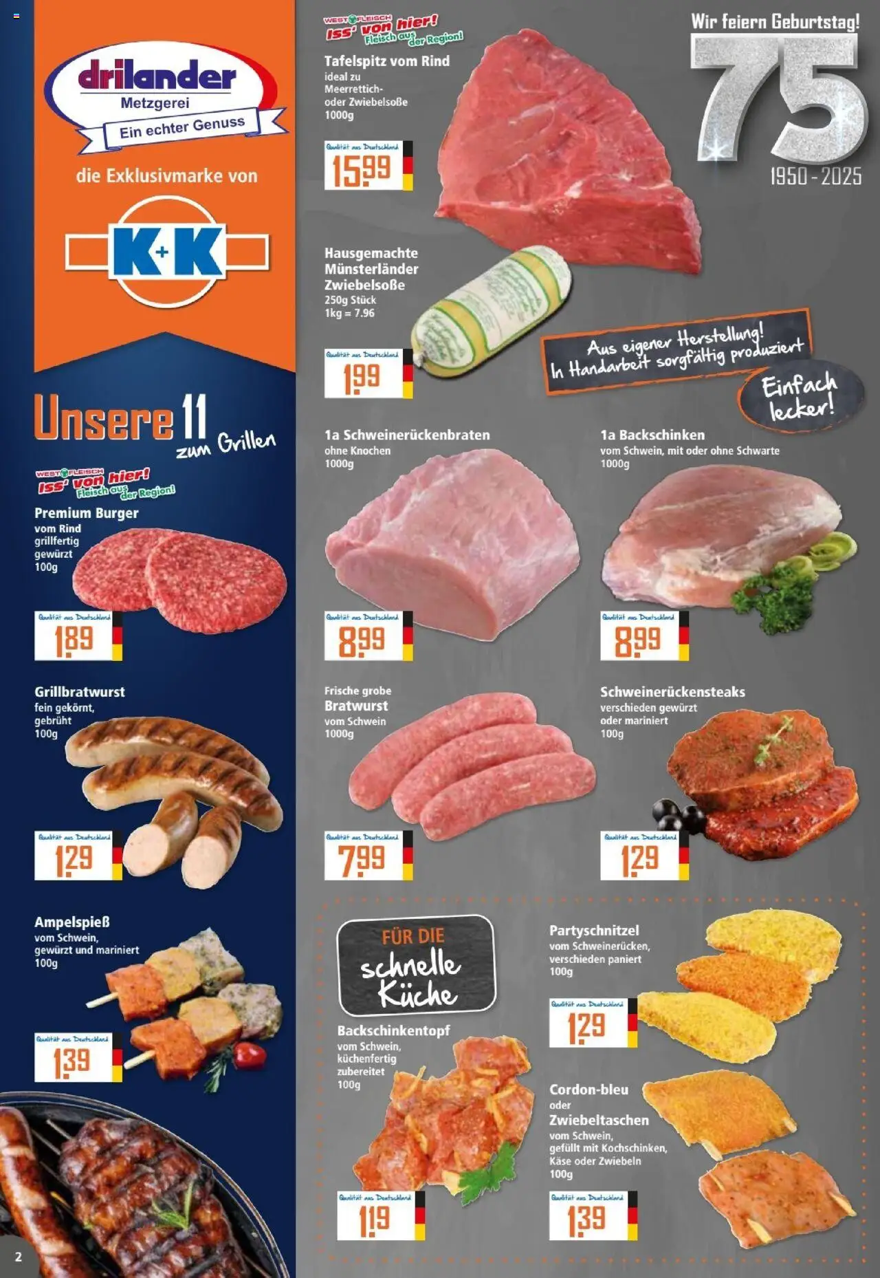 Klaas & Kock Prospekt – gültig ab 08.09.2025 | Seite: 2 | Produkte: Tafelspitz, Käse, Küche, Fleisch