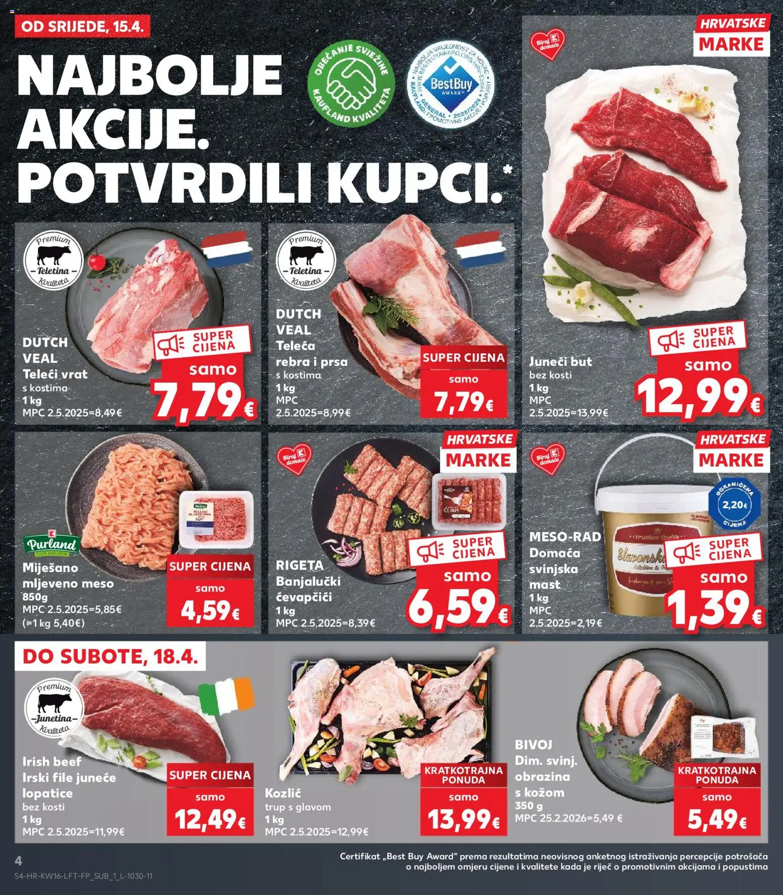 Kaufland HR akciós ujság - amely érvényes a következő dátumtól: 15.04.2026 | Oldal: 4