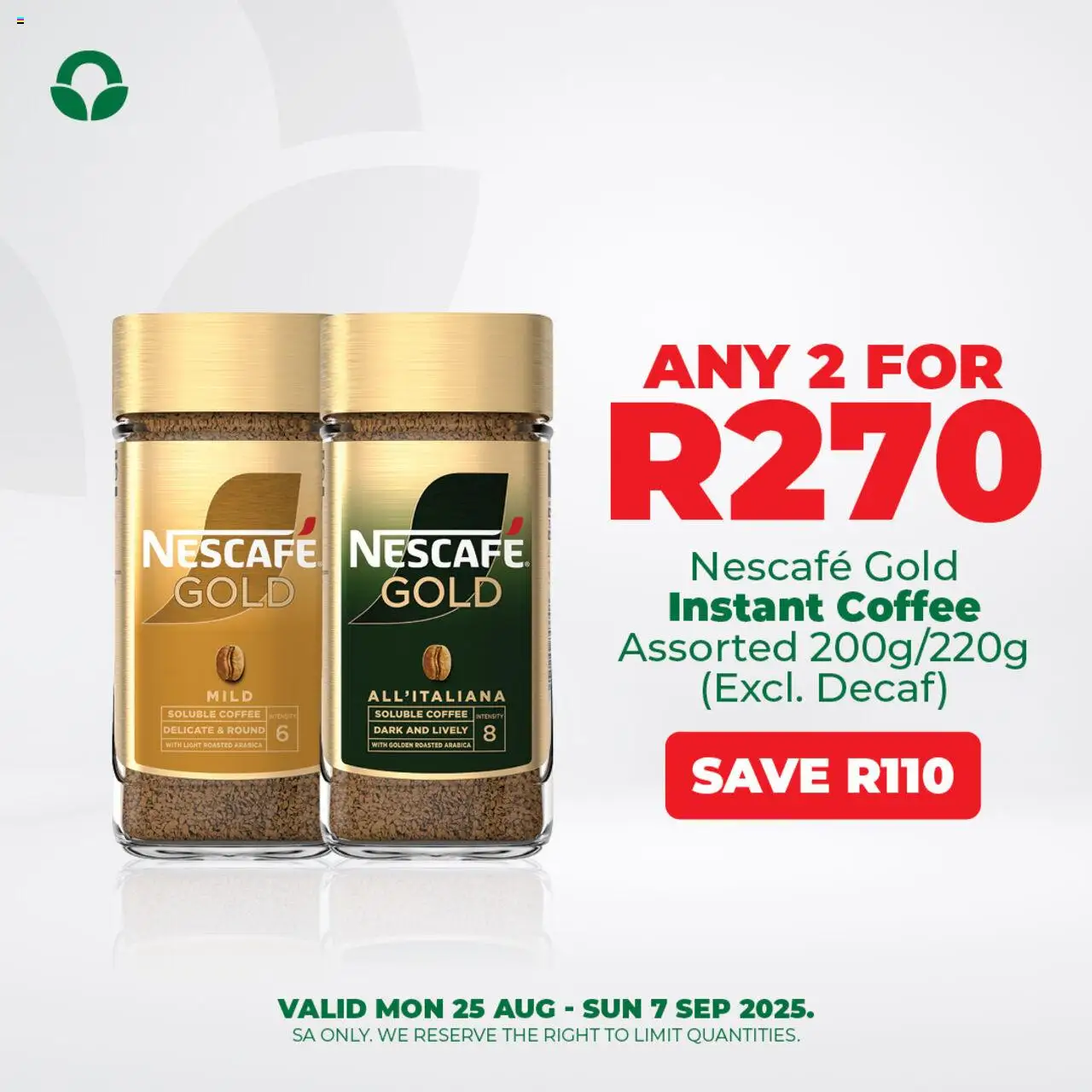 Food Lover's Market Specials │ valid from 25.08.2025 | Page: 9 | Products: Light, Coffee, Estuche organizador de viaje