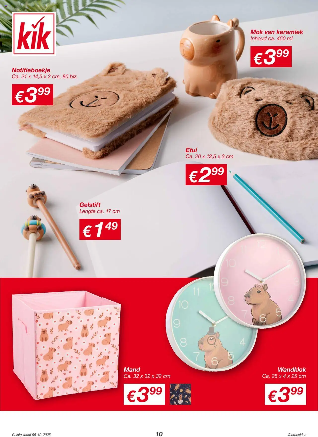 {H1} | Pagina: 10 | Producten: Notitieboekje, Mok, Keramiek, Etui