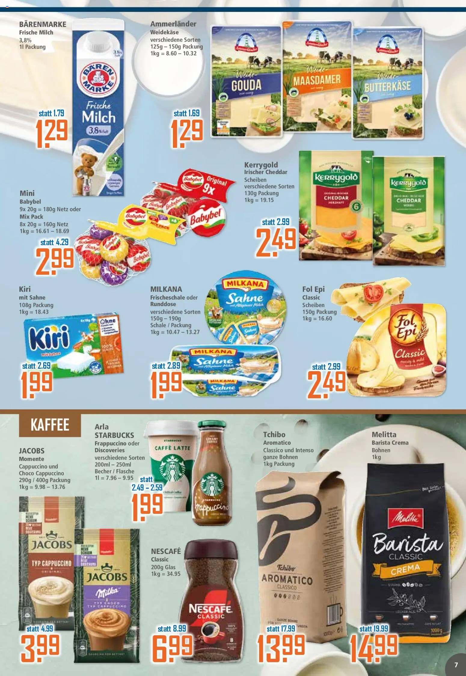 Klaas & Kock Prospekt 	 – gültig ab 20.04.2026 | Seite: 7 | Produkte: Melitta, Nescafe, Gouda, Milka