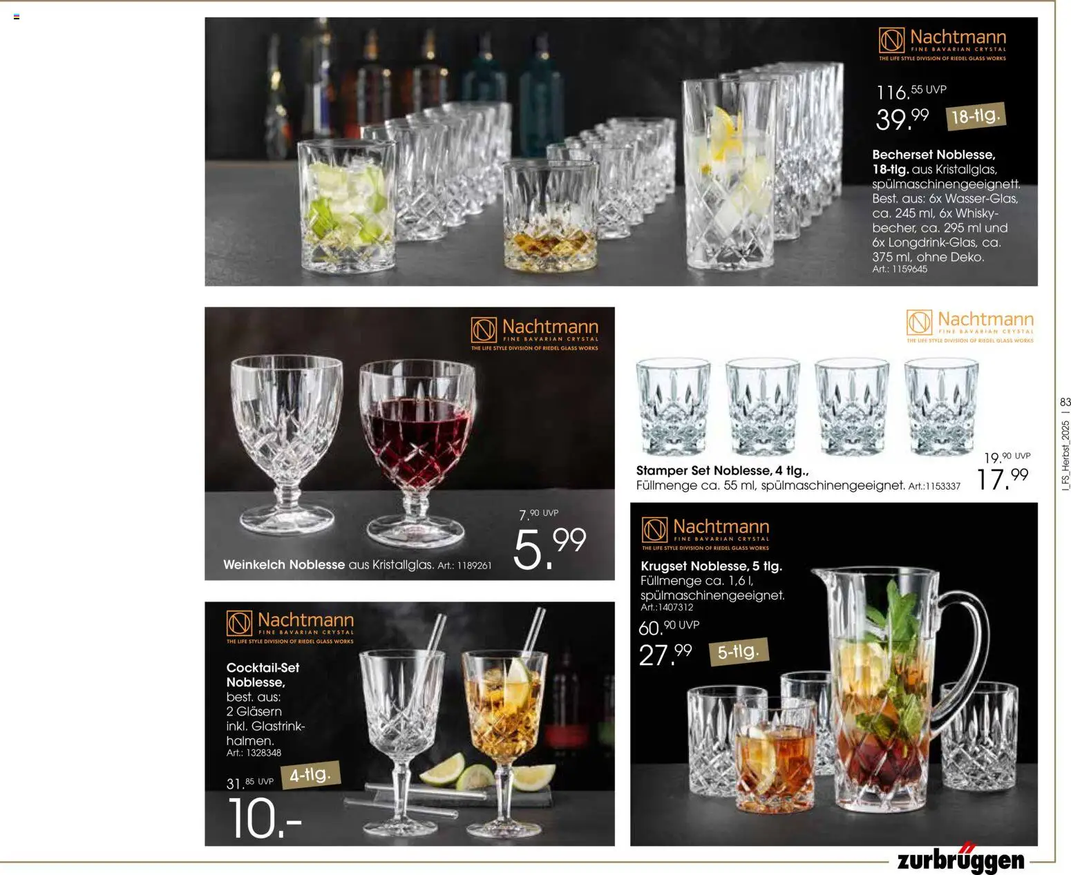 Zurbrüggen Trend-Journal Herbst – gültig ab 21.10.2025 | Seite: 83 | Produkte: Whisky