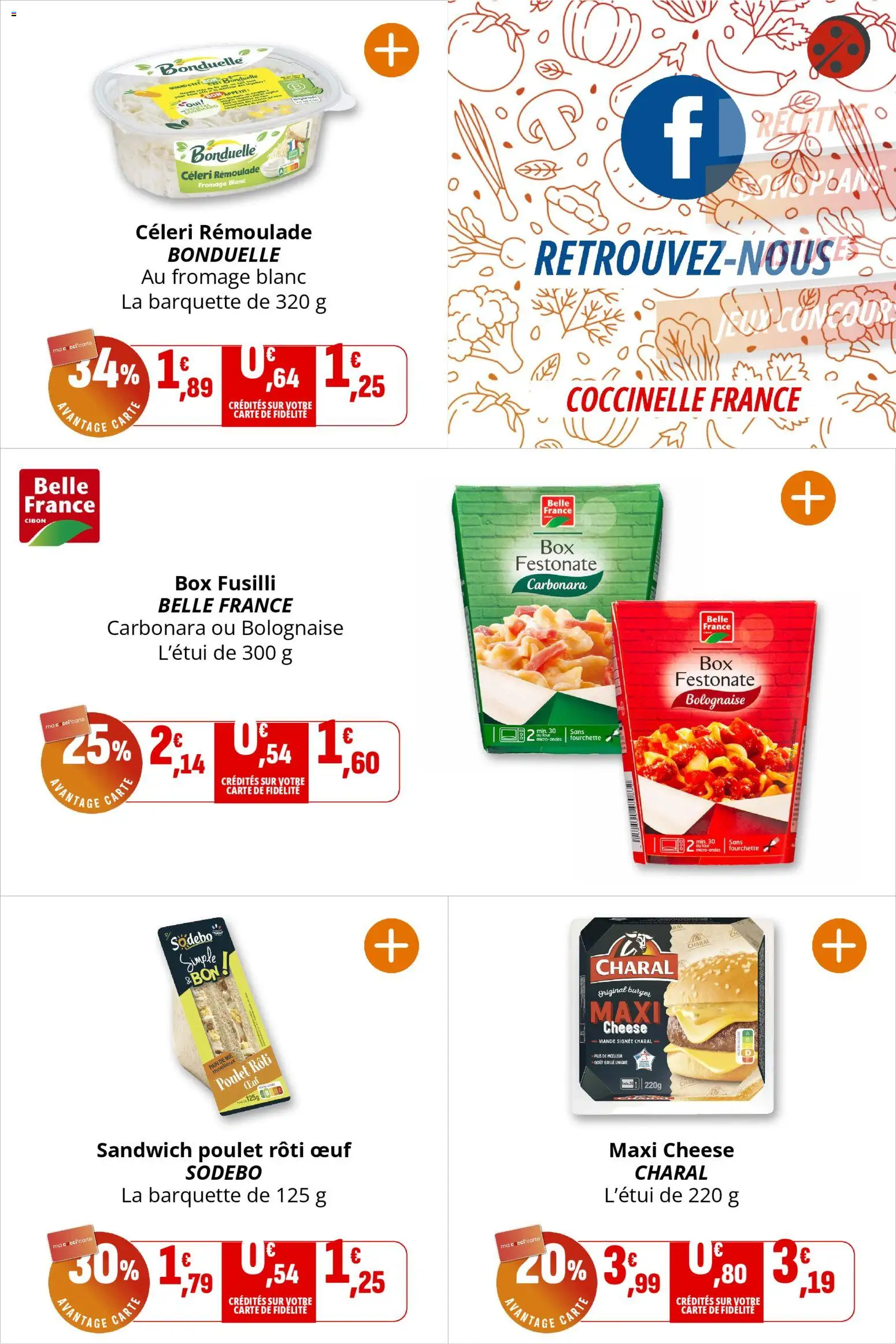 {H1} | Page: 10 | Produits: Fusilli, Sandwich, Pain de mie, Fromage blanc