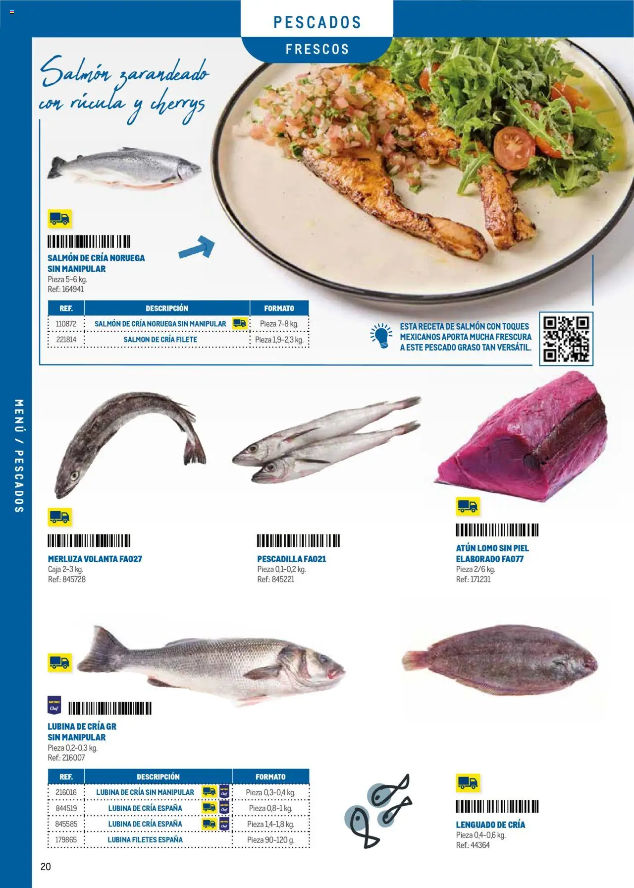 Makro - Menú y Barra Península │ válido desde el 08.09.2025 | Página: 20 | Productos: Pescado, Filete, Caja