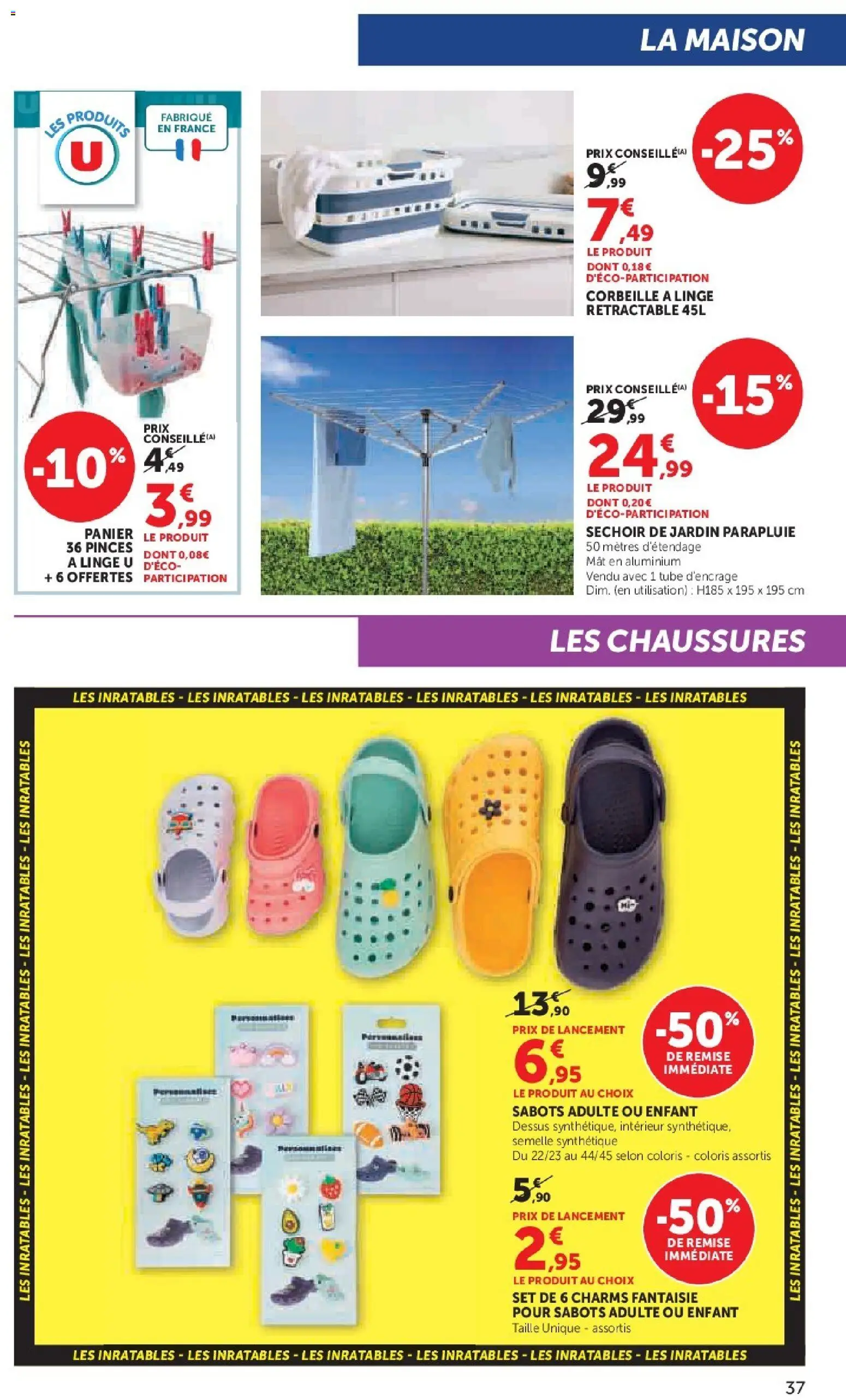 {H1} | Page: 37 | Produits: Pinces, Séchoir, Panier, Parapluie