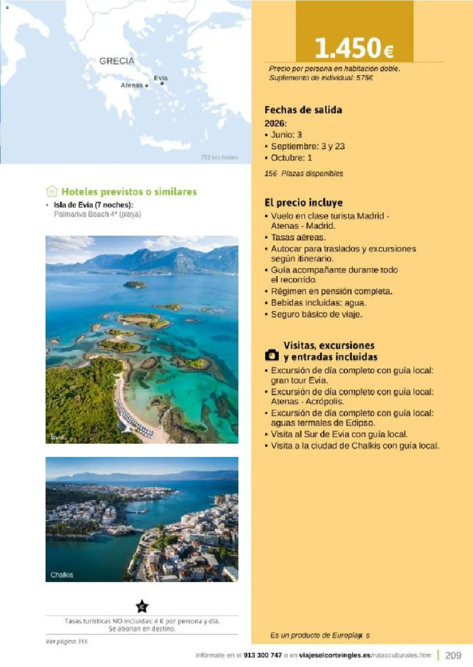 Viajes El Corte Inglés Rutas Culturales de la Comunidad de Madrid │ válido desde el 01.04.2026 | Página: 209