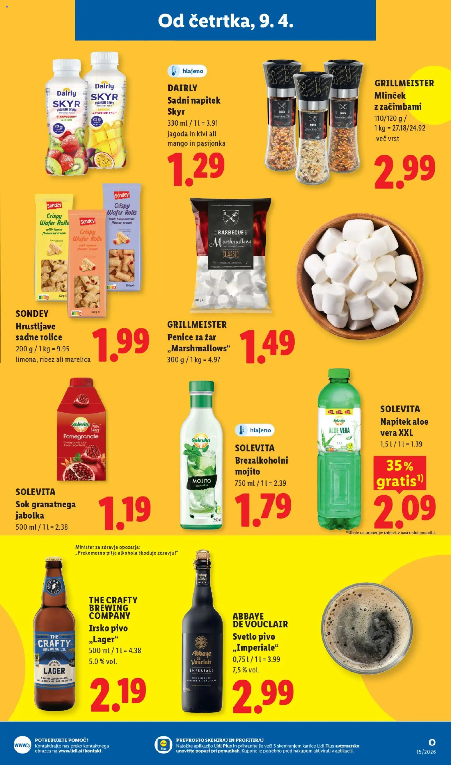 Novi Lidl katalog ponudbe – veljaven od 09.04.2026 | Stran: 23 | Izdelki: Zar, Ribez, Sok, Mango