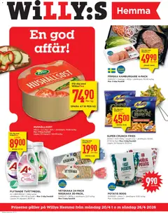 Willys erbjudanden Hemma - Förhandsvisning av reklamblad från butik Willys aktuell från 20.04.2026