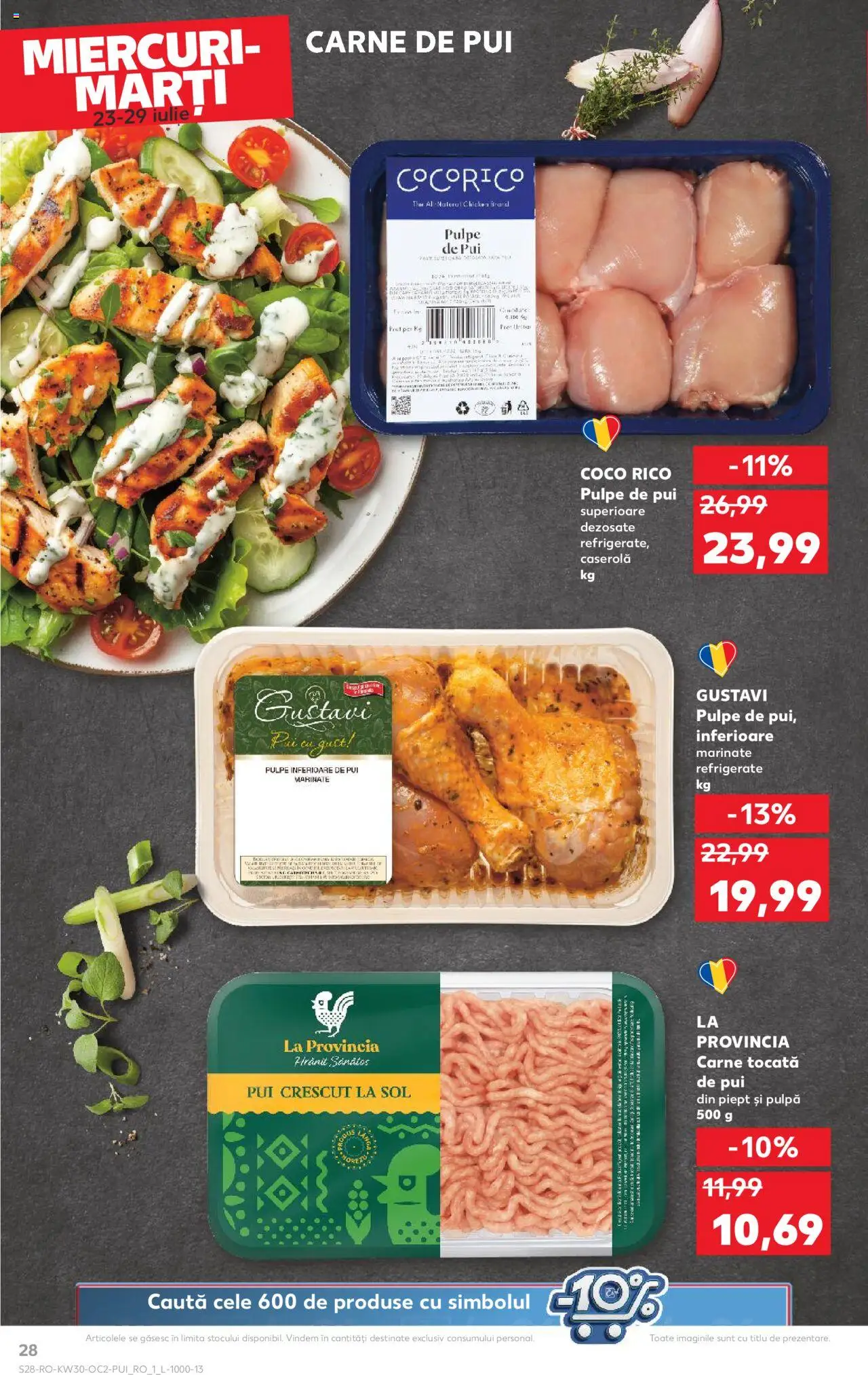 Kaufland RO akciós ujság - amely érvényes a következő dátumtól: 23.07.2025 | Oldal: 28