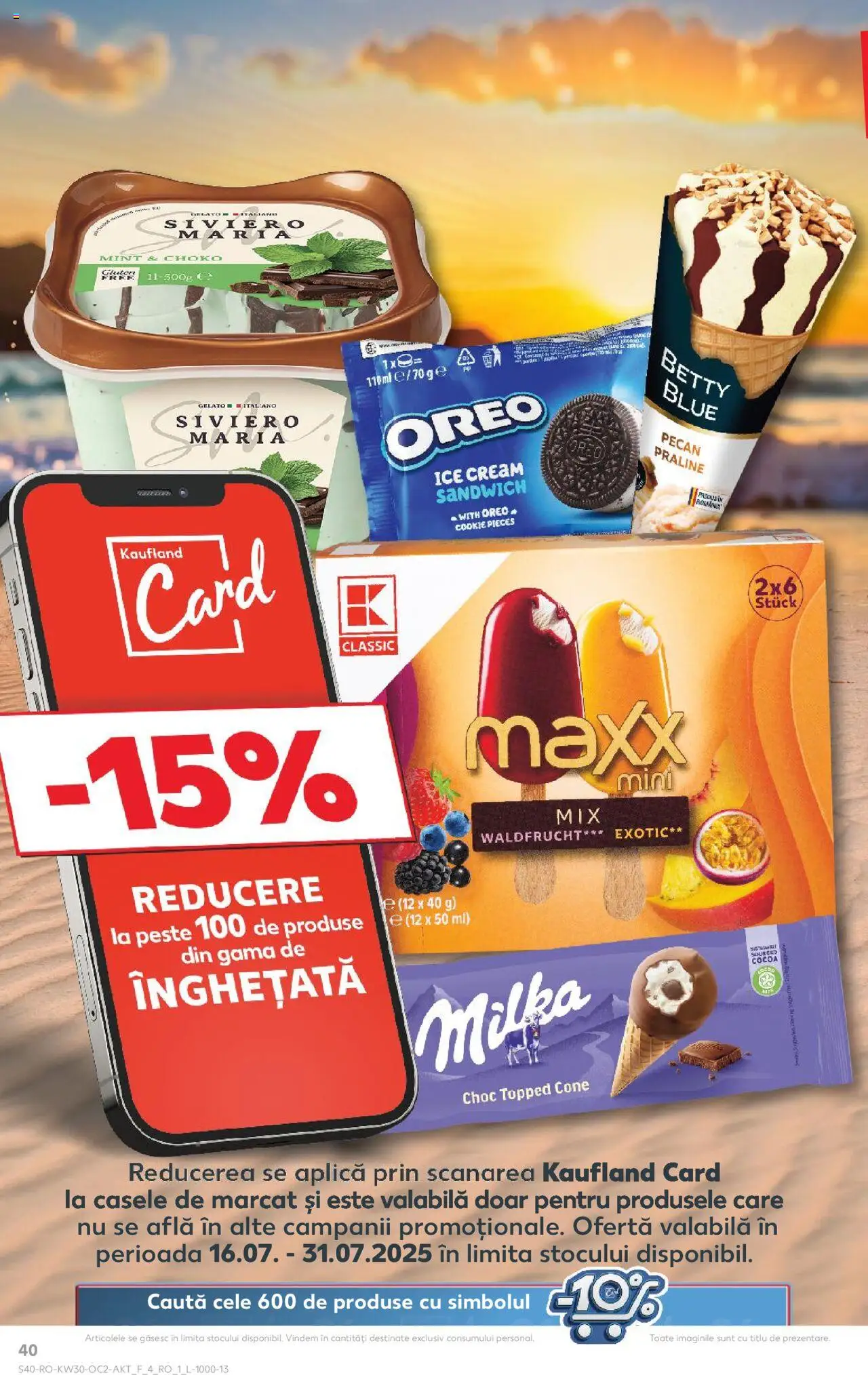 Kaufland RO akciós ujság - amely érvényes a következő dátumtól: 23.07.2025 | Oldal: 40 | Termékek: Praliné