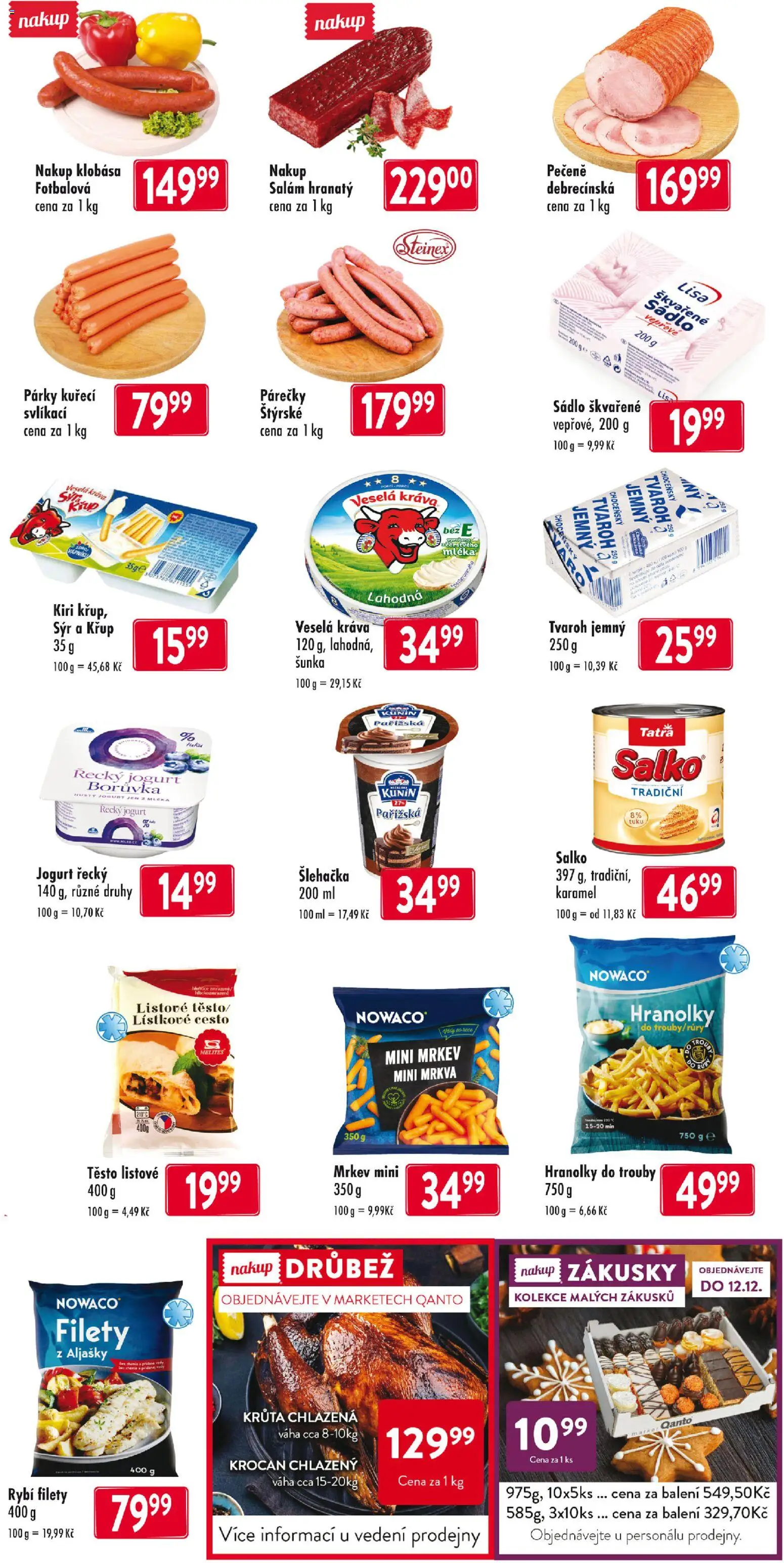 Astur & Qanto leták od 11.12.2025 | Strana: 2 | Produkty: Sádlo, Řecký jogurt, Tvaroh, Šlehačka