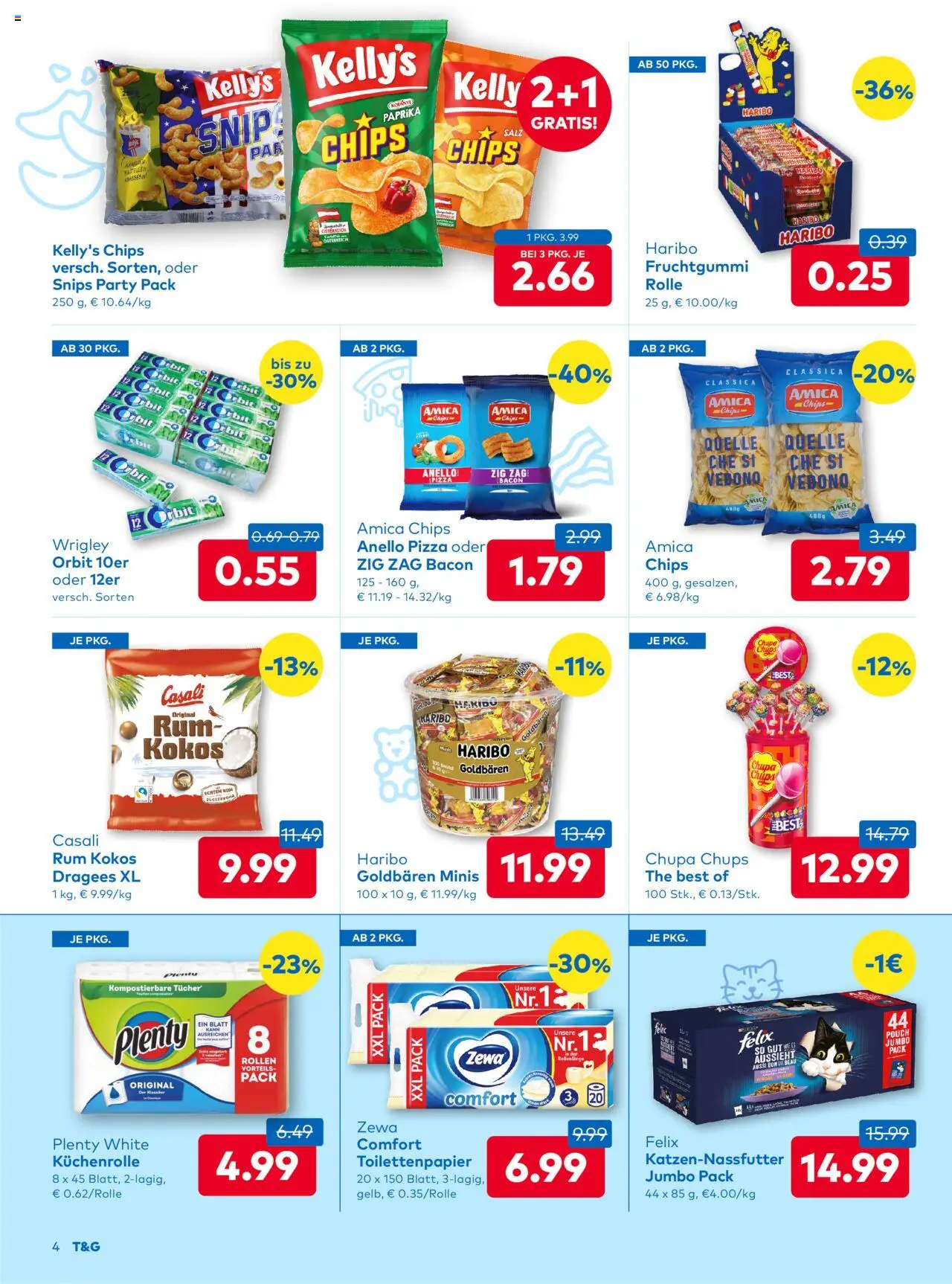 T&G Steiermark gültig ab 09.10.2025 | Seite: 4 | Produkte: Chips, Pizza